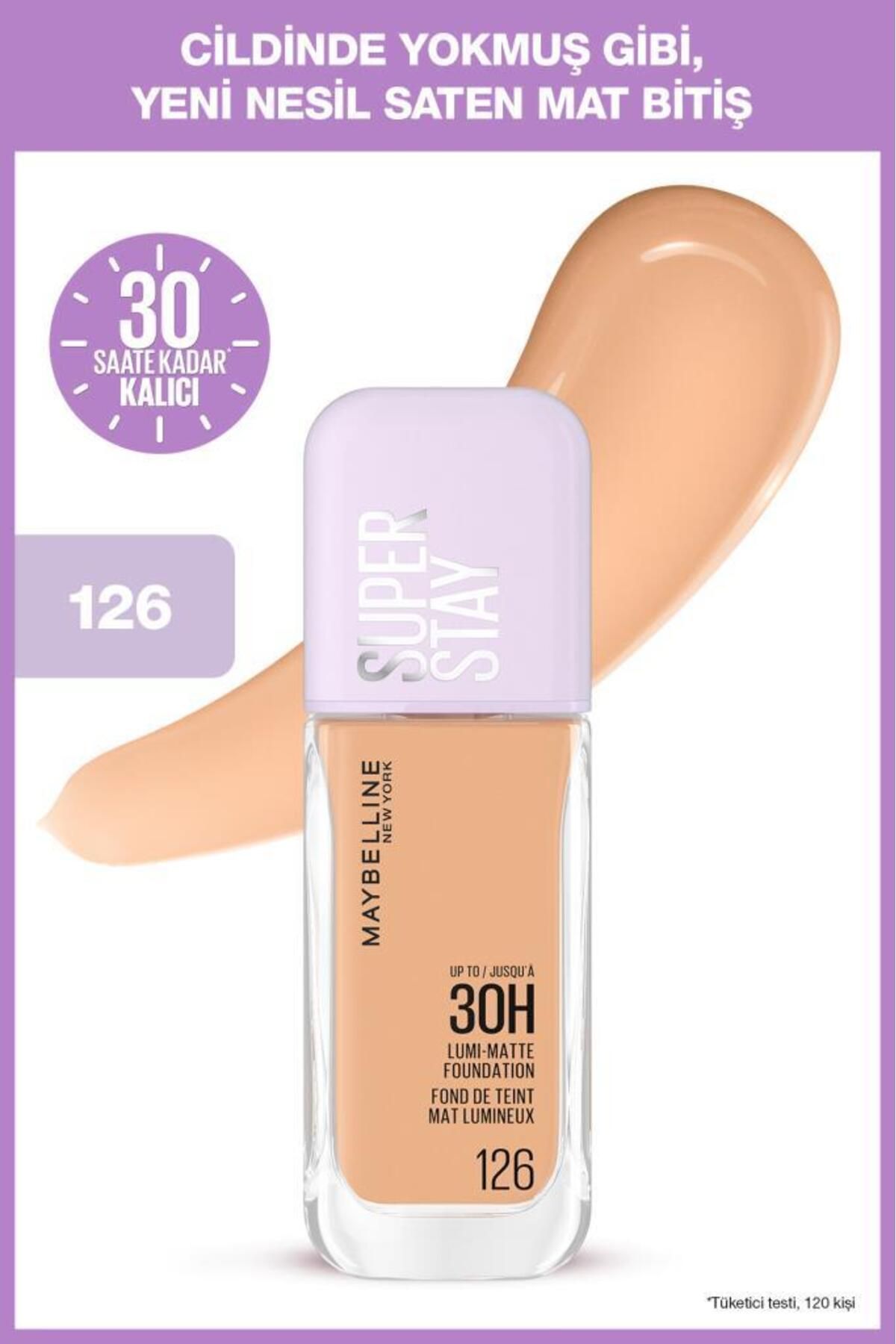 Maybelline New York Super Stay Lumi Matte Fondöten - 126