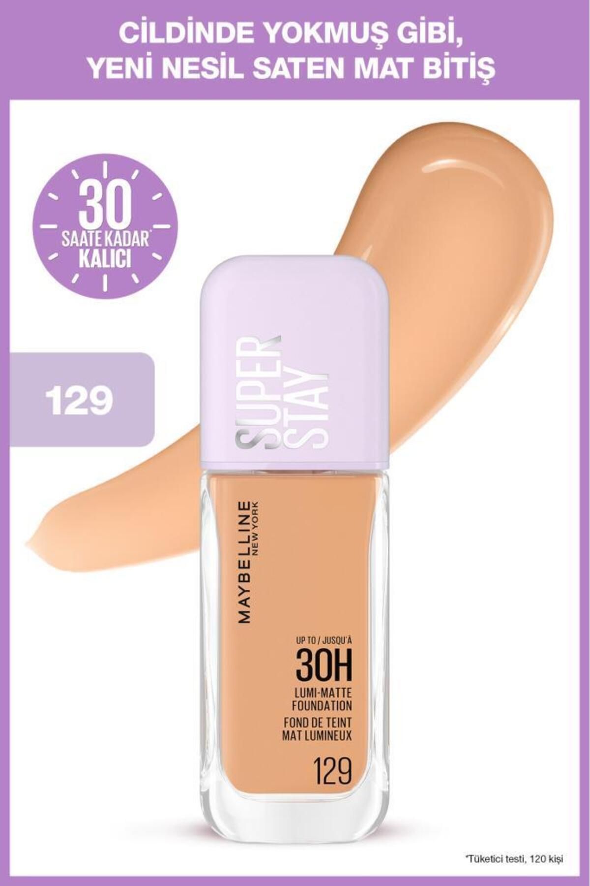 Maybelline New York Super Stay Lumi Matte Fondöten - 129