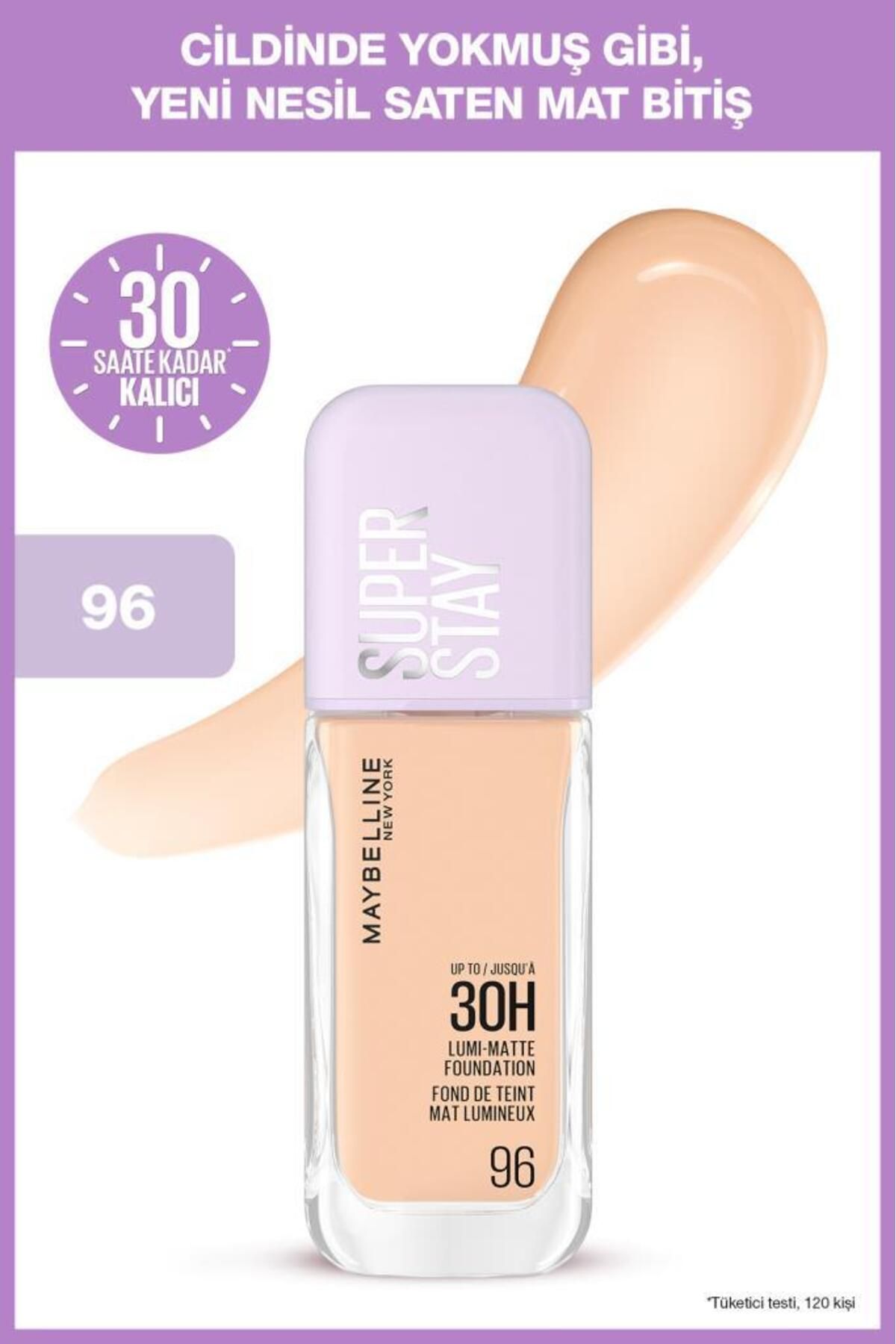 Maybelline New York Super Stay Lumi Matte Fondöten - 96