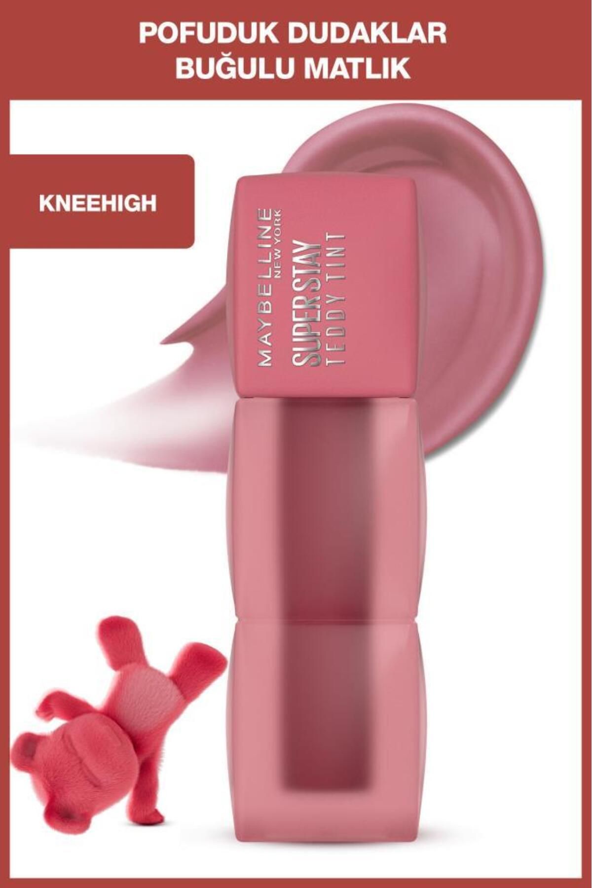 Maybelline New York Maybelline Super Stay Teddy Tint Uzun Süre Kalıcı Likit Mat Tint 55 Knee High