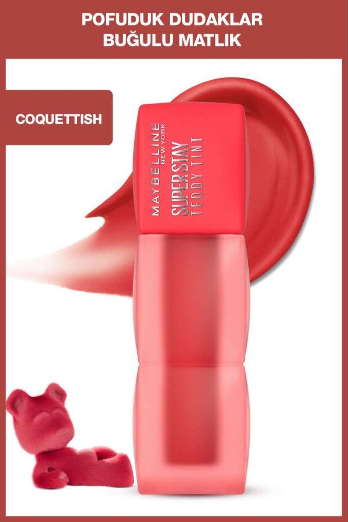 Maybelline New York Maybelline Super Stay Teddy Tint Uzun Süre Kalıcı Likit Mat Tint 30 Coquettish