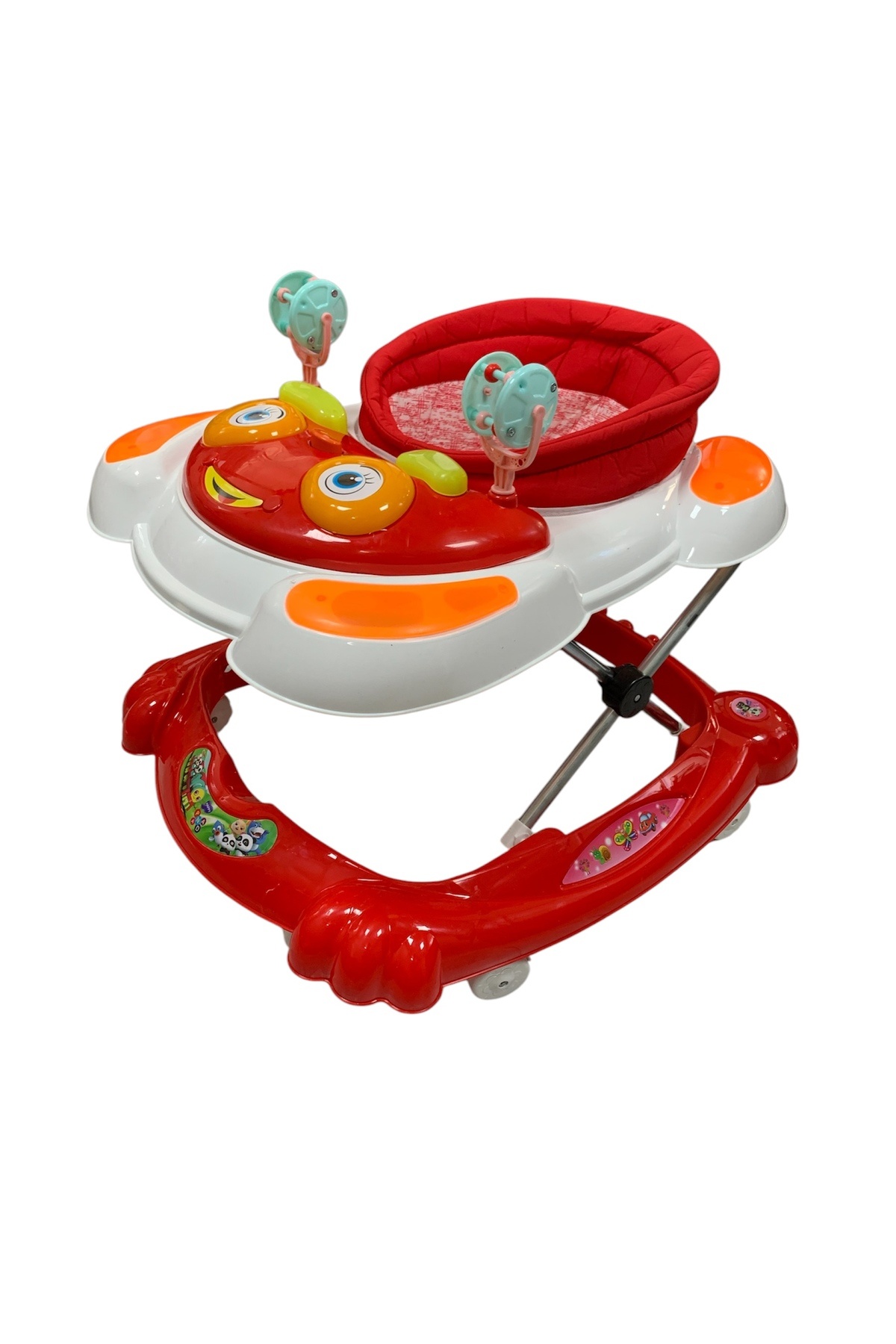 Kids 7 Ayak Müzikli Bebek Yürüteç Göz Modeli Kırmızı Beyaz fotoğrafı 2 (önizleme)