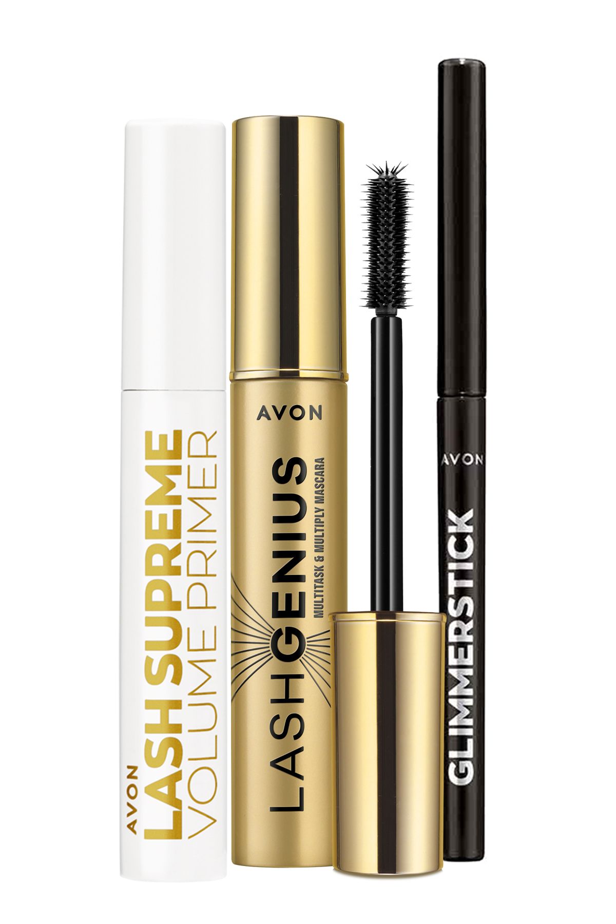 AVON True Lash Genius Maskara Primer Maskara Bazı ve Göz Kalemi Paketi