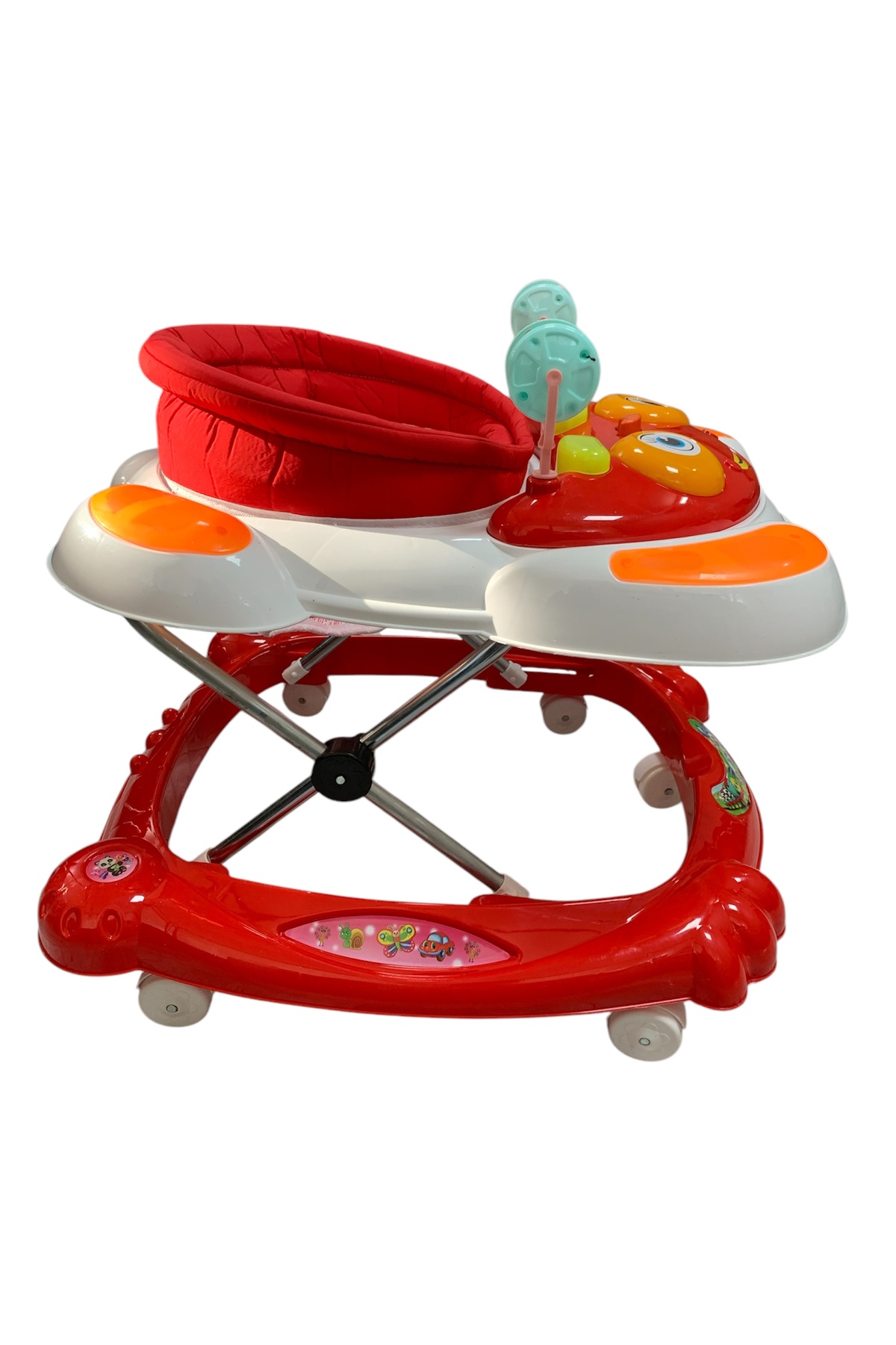 Kids 7 Ayak Müzikli Bebek Yürüteç Göz Modeli Kırmızı Beyaz fotoğrafı 4 (önizleme)