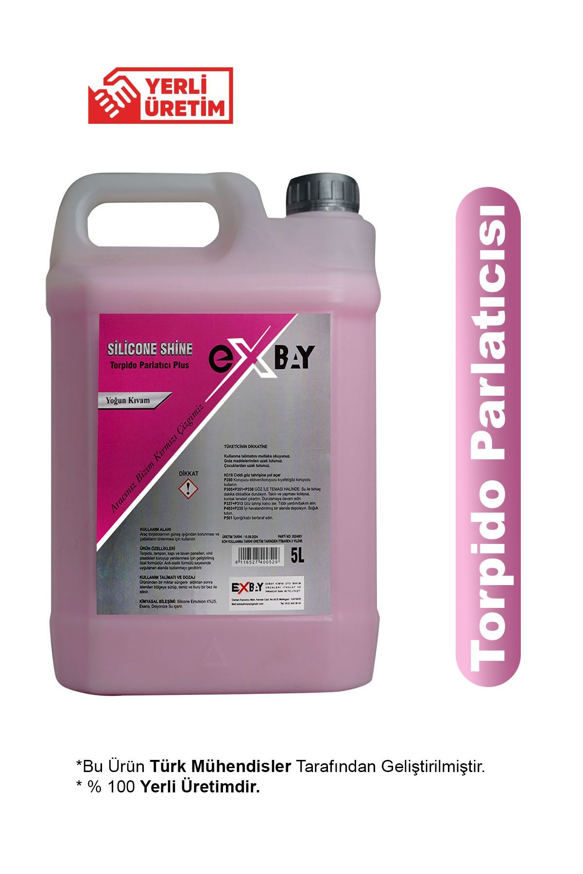 EXBAY Silicone Shine - Torpido Parlatıcı Plus 5 Lt