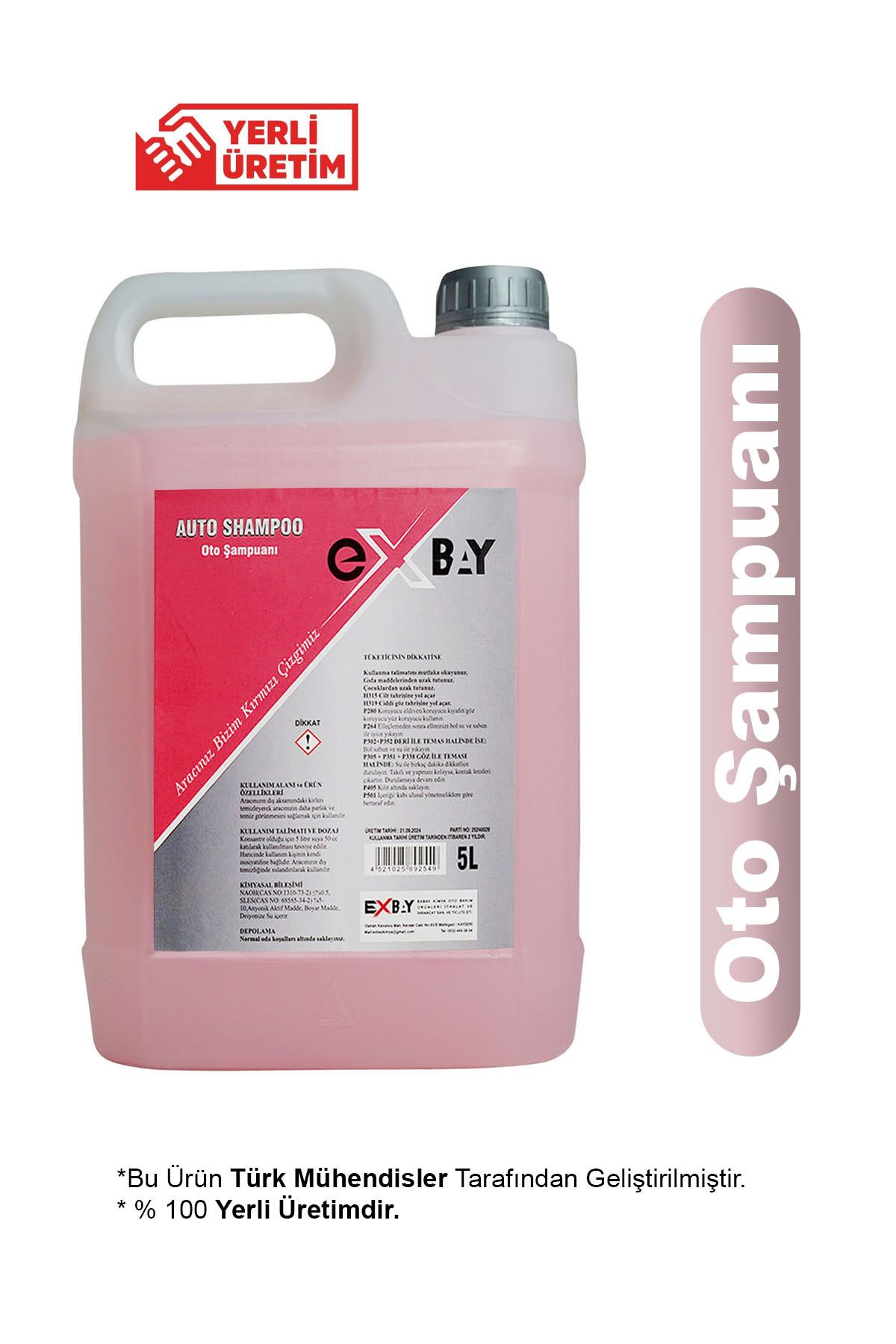 EXBAY Car Shampoo -  Oto Şampuanı 5 Lt Uyumlu