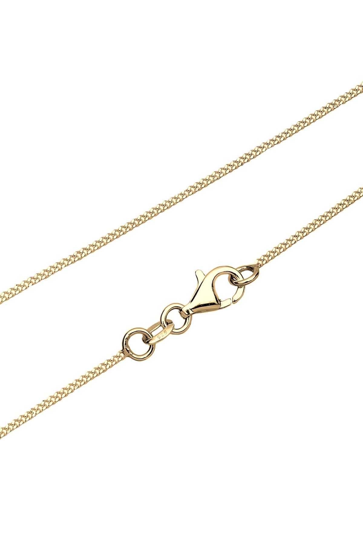 ELLI-Halskette Damen Plättchen Geburtsstein Anhänger April mit Kristallen in 925 Sterling Silber vergoldet 4