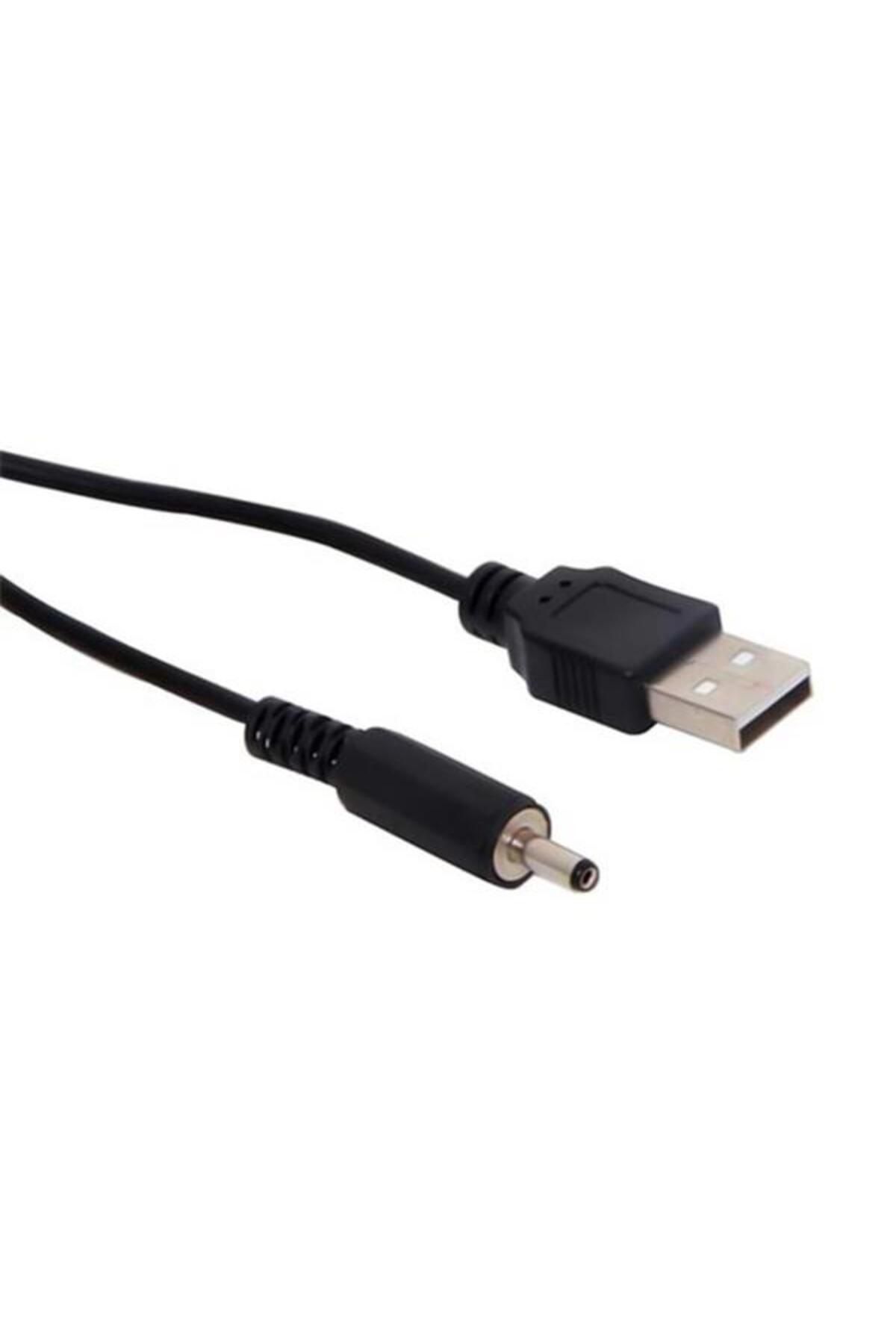 NZM TİCARET Usb Kalin 3.5*1.35 Uçlu Adaptör 1 Metre Jackli Kablo