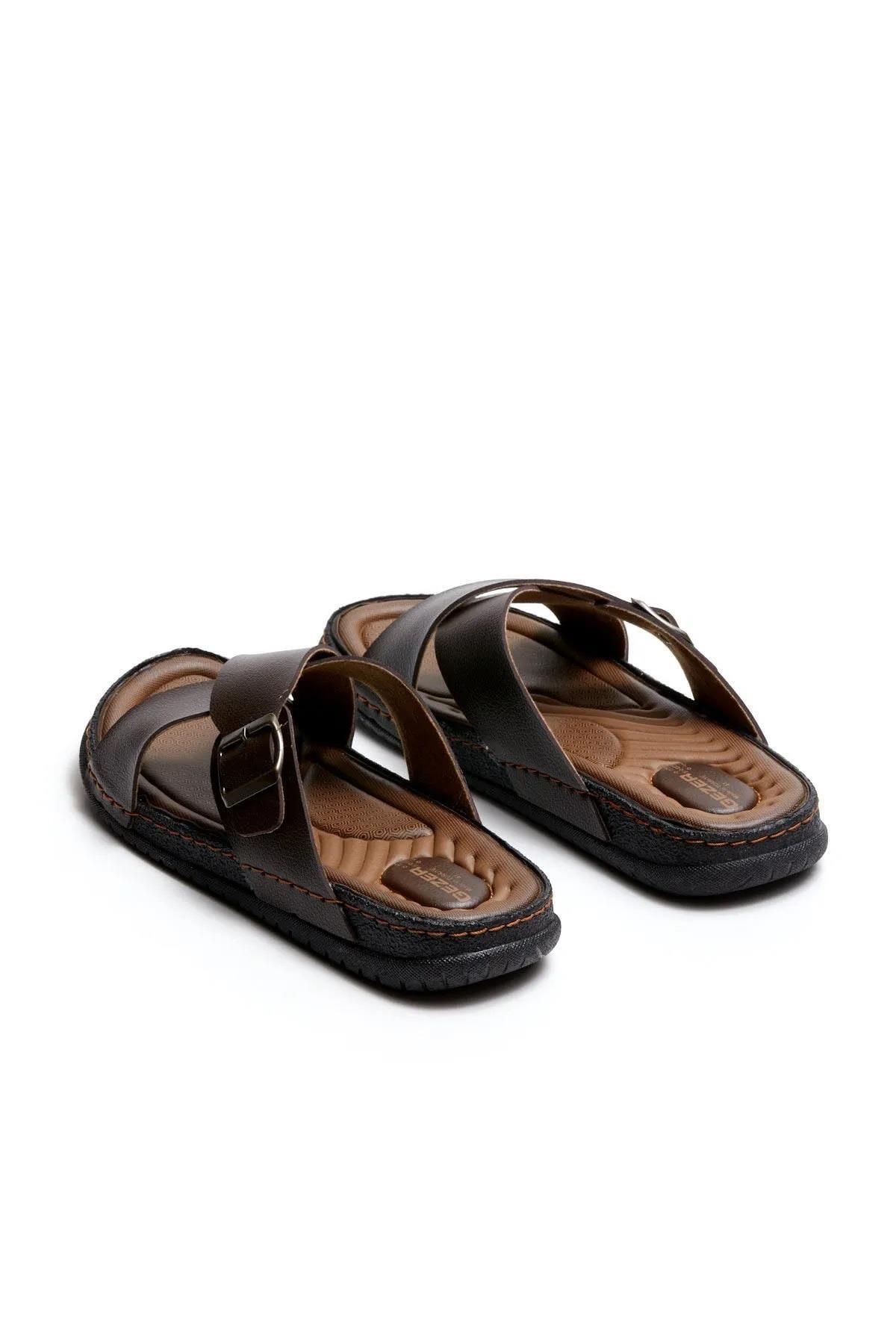 GEZER-11653 Orthopedic Comfortable Sole Cross Summer Men's Slippers 3