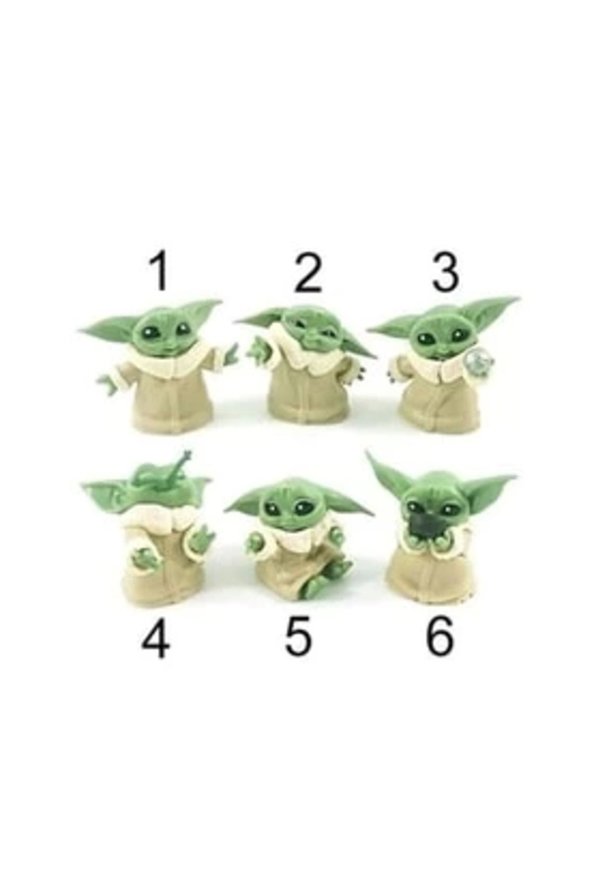 NLB TİCARET Mini Baby Yoda Figür 6 Adet