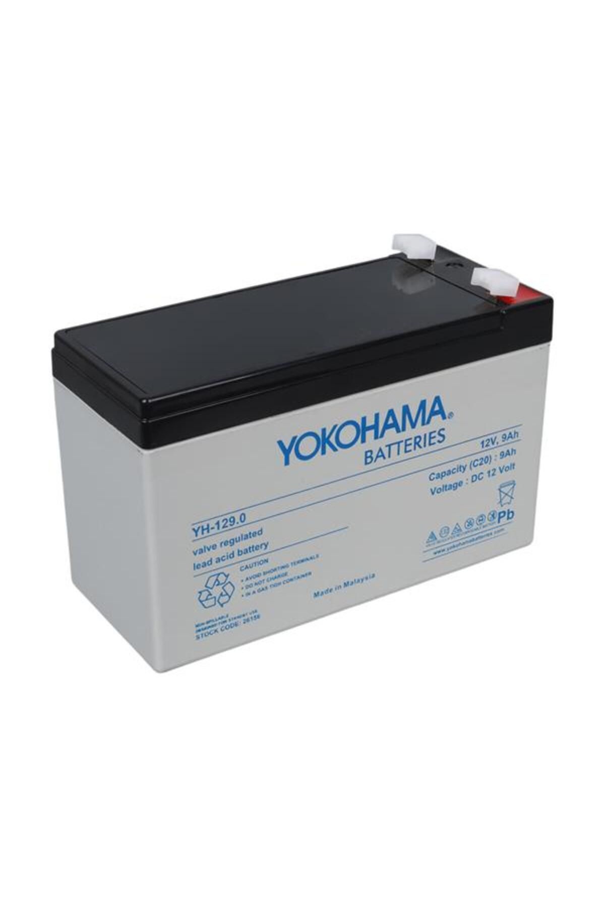 NZM TİCARET Yokohama Yh-129.0 12 Volt - 9 Amper Akü (150 X 65 X 90 Mm)