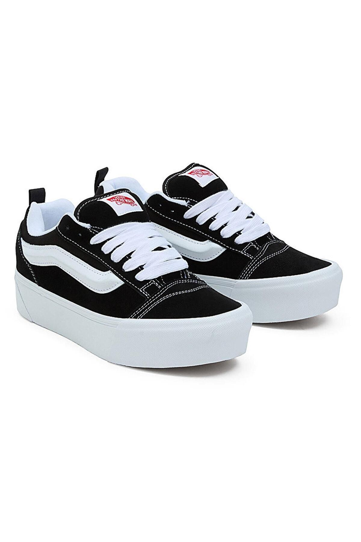Vans-Schwarze Wildleder-Lifestyle-Schuhe für Damen VN000CP66BT1 Knu Stack 1