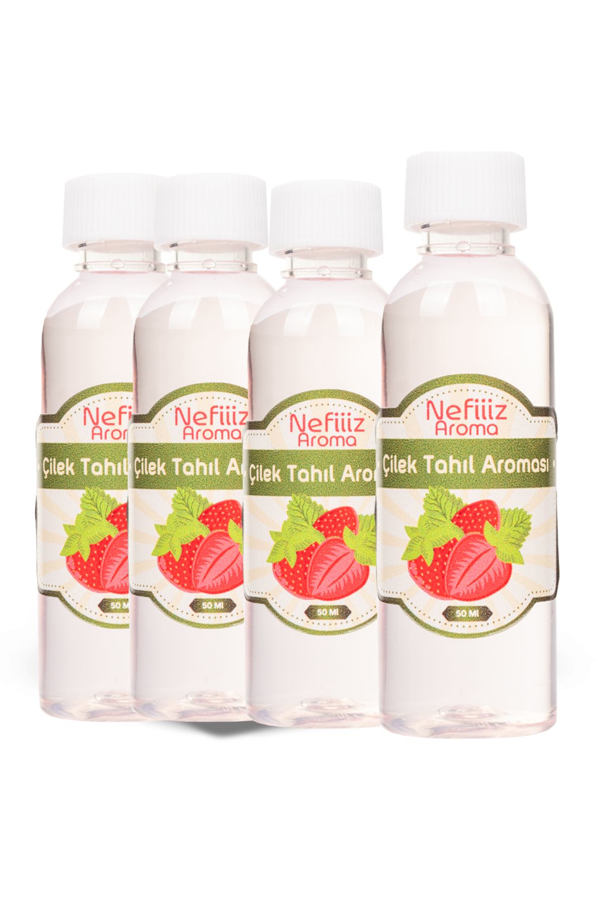 NEFİİİZZ ÇİLEK VDKA AROMA KİTİ 50 ml ( 4lü Avantaj Paketi )