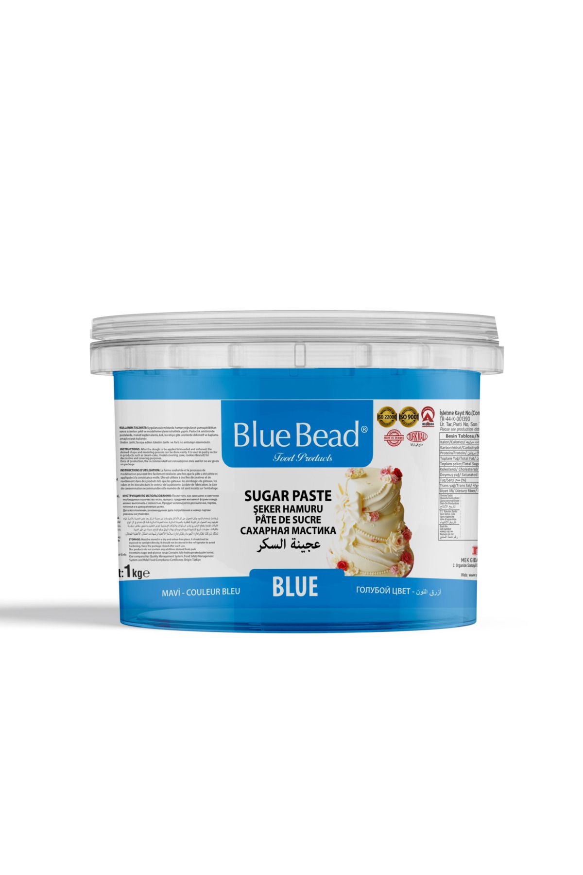 Blue Bead Mavi Şeker Hamuru 1 kg