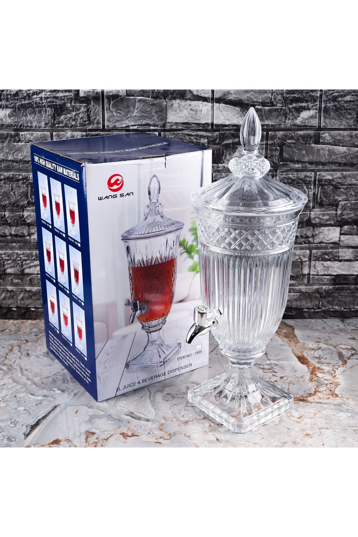 NİLÜFER HOME 1 Adet Cam Sebil - 2 Litre