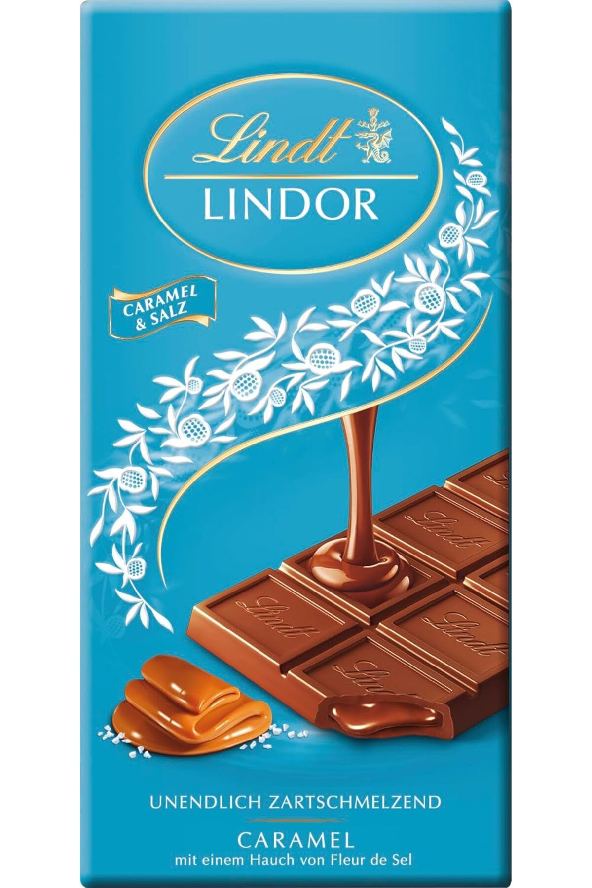 Lindt Lindor Caramel & Salt Chocolate 100 GR