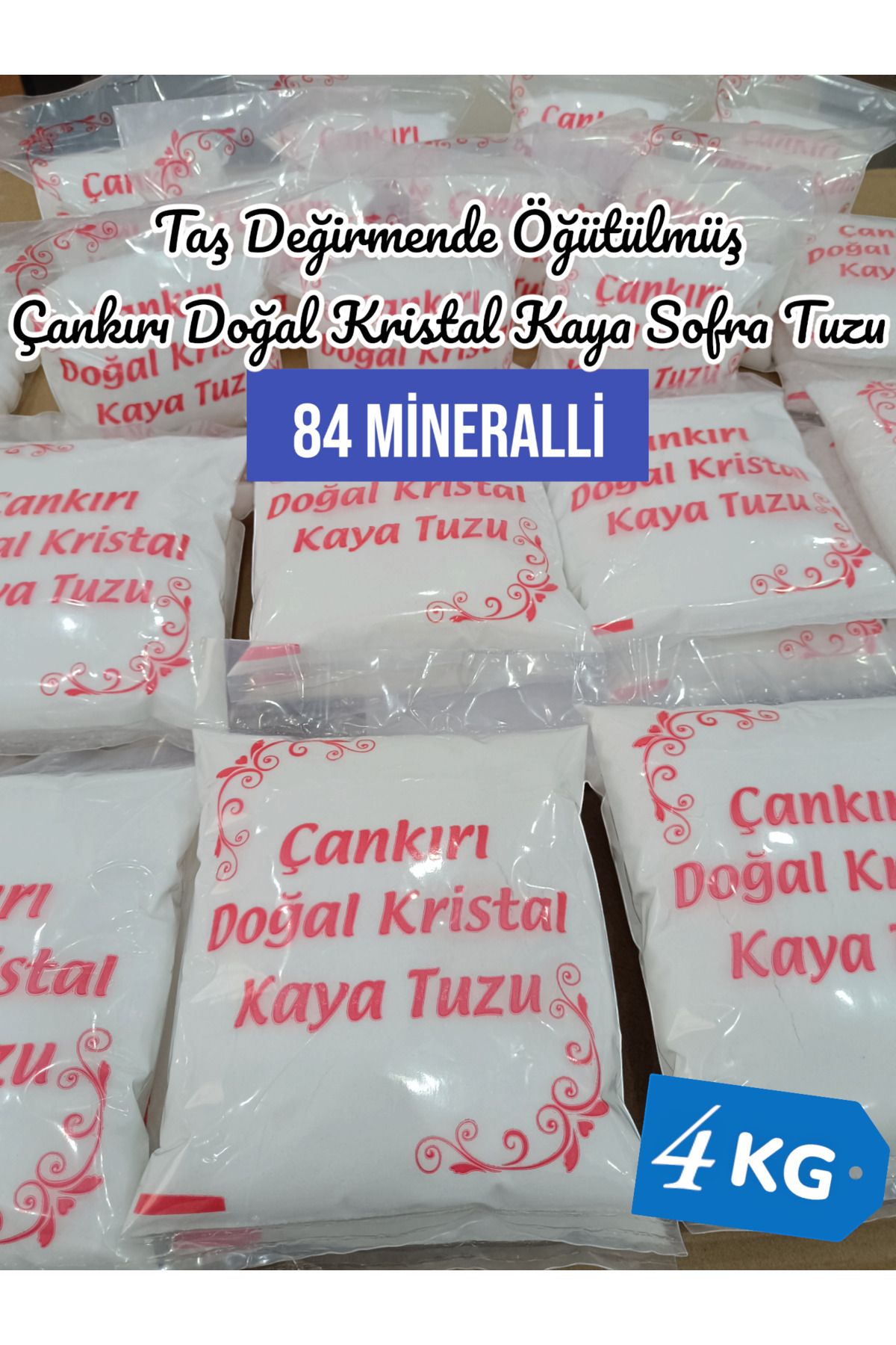 Özdede Shop ÇANKIRI DOĞAL KRİSTAL KAYA SOFRA TUZU (4 KG )