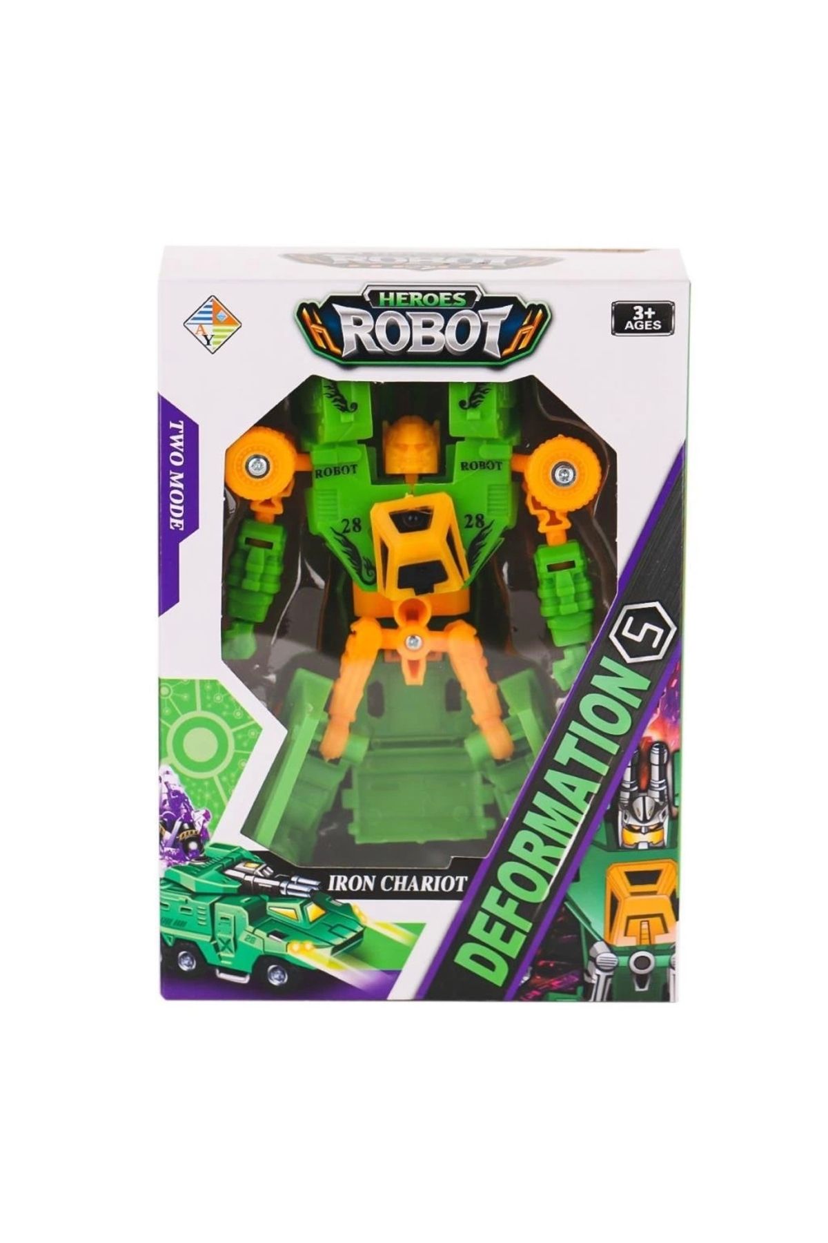 SYNOPE Çocuk HY-7788 Dönüşebilen Küçük Robot Olan Araba -Birliktoys