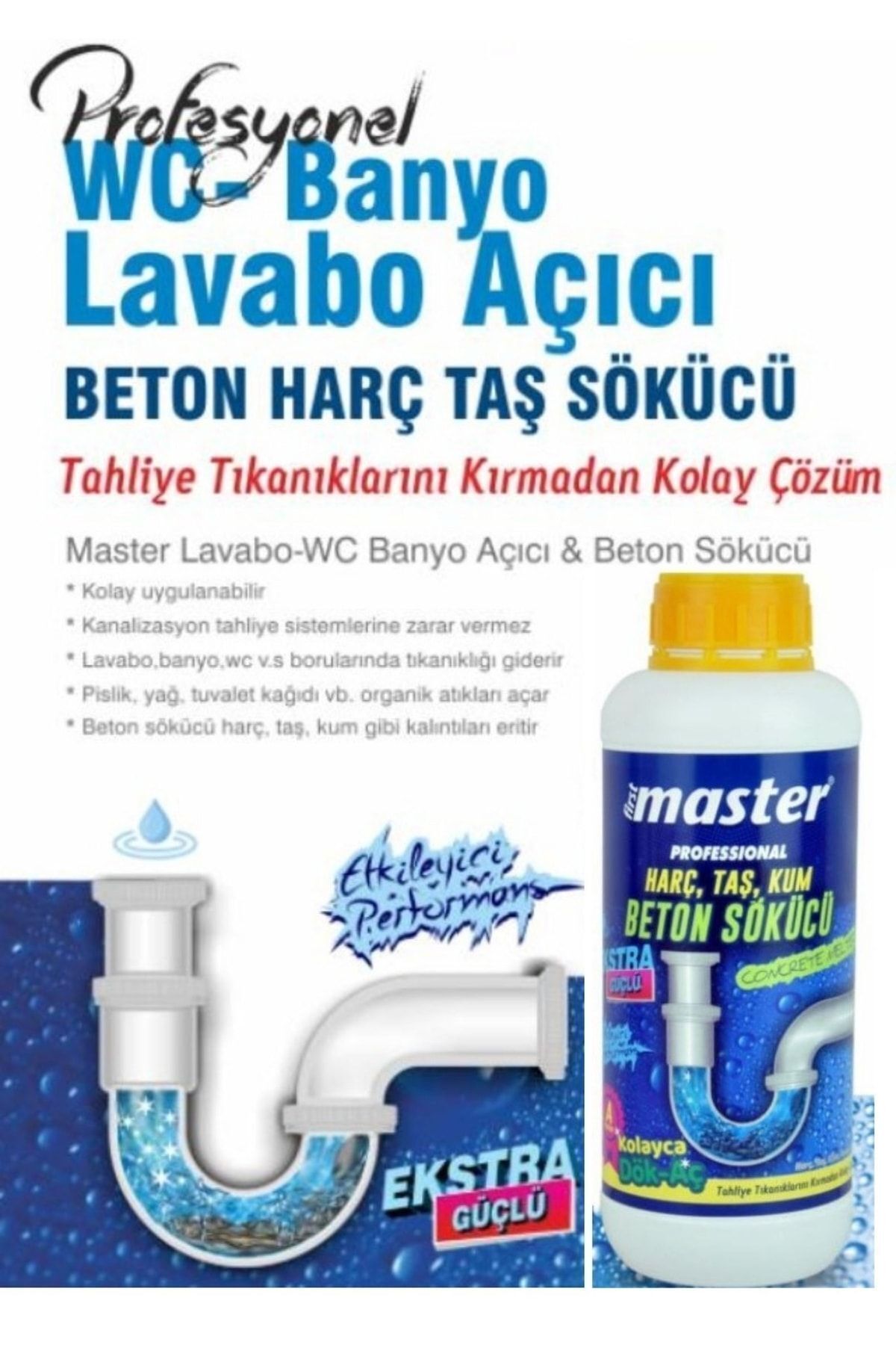 KL HOME 1KG Lavabo Beton - Harc Acıcı 1000 Gr