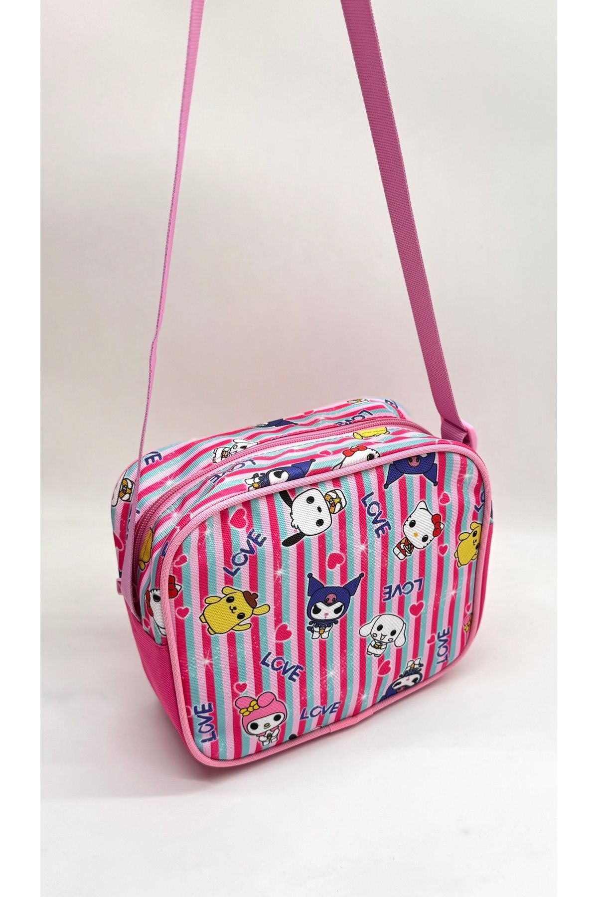 Bevitton-First School Bag - Set of 2, Character Pattern, Colorful Fuchsia, Girls' Set 6