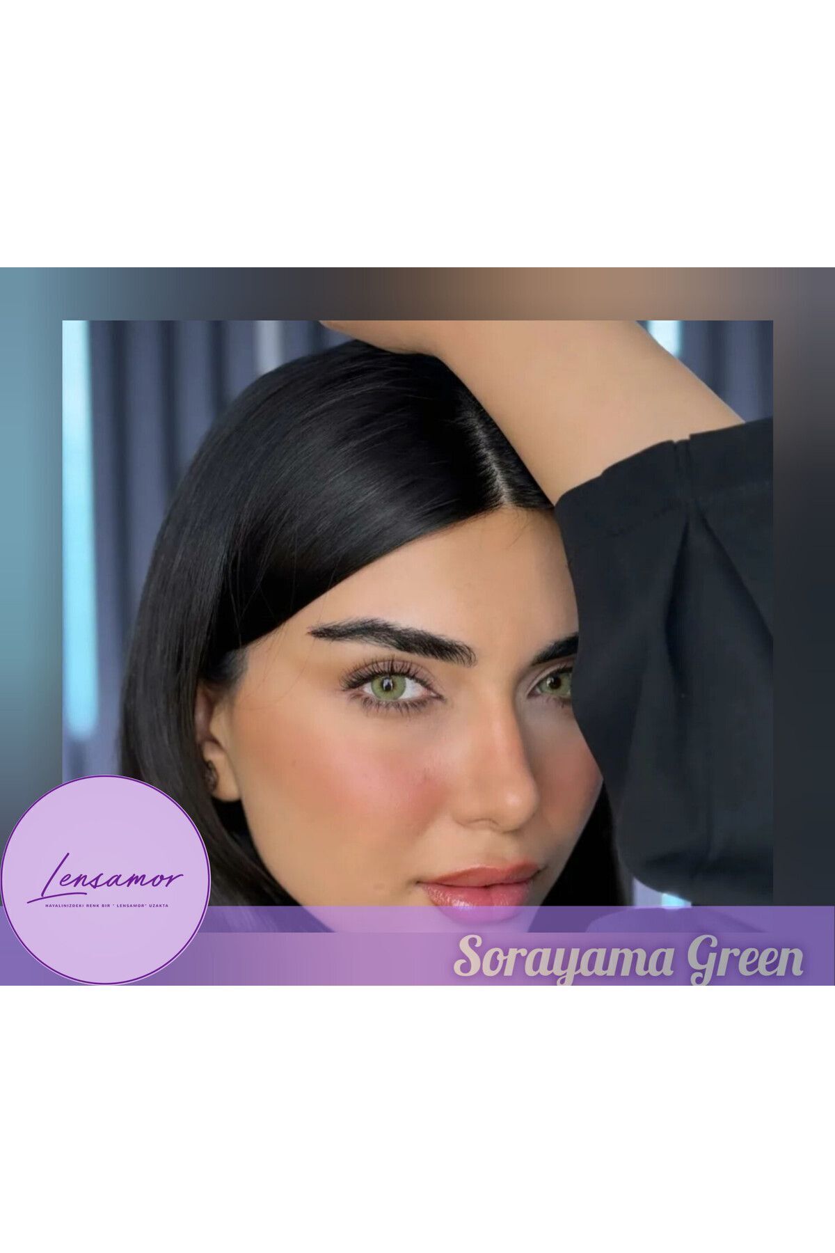 Takmakirpiğim Lensamor, Sorayama Green Yeşil Lens 1 yıllık