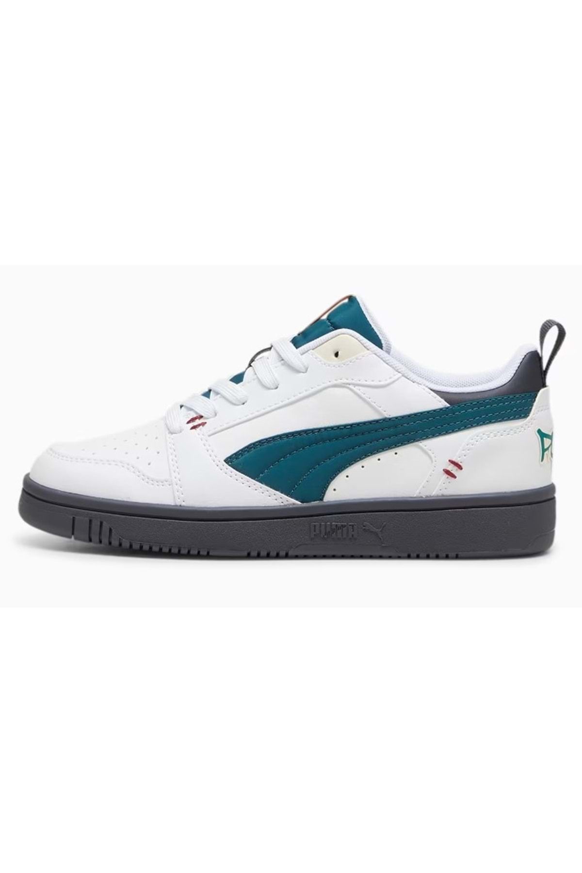 Puma 397941-01 Rebound V6 Lo Mıd 90s Jr Unisex Spor Ayakkabı Beyaz