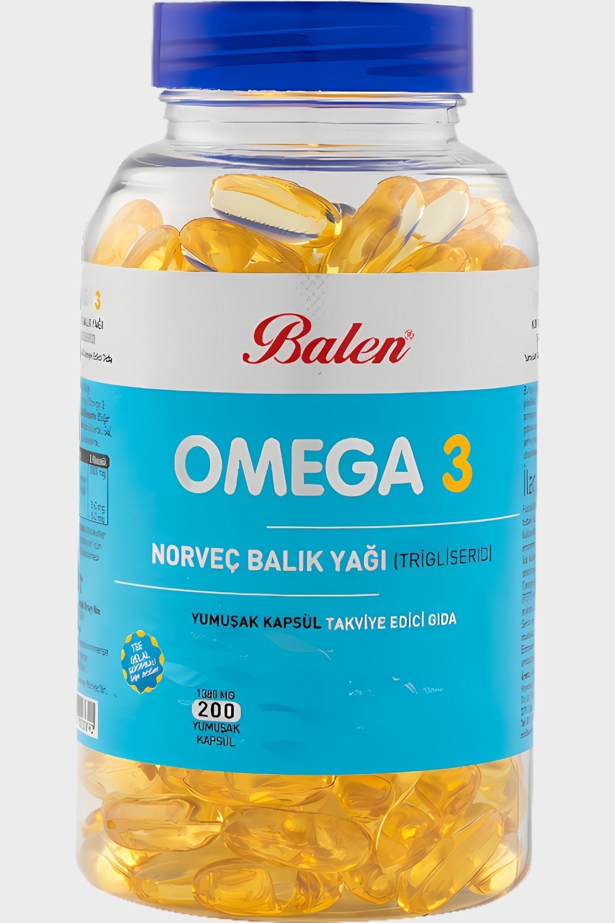 Balen Norveç Omega 3 (Triglicerid),200 Kapsül,1380 MG