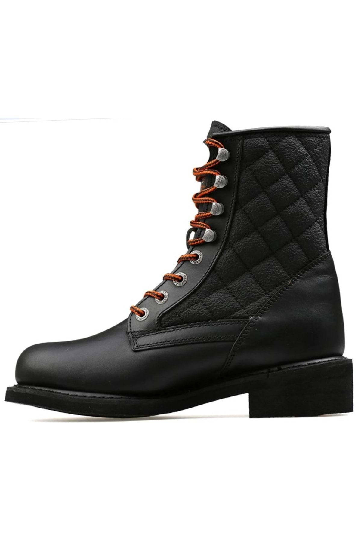 Harley Davidson 025G100078 New Worker Deri Postal Kadın Bot SİYAH-CİLT görsel 5