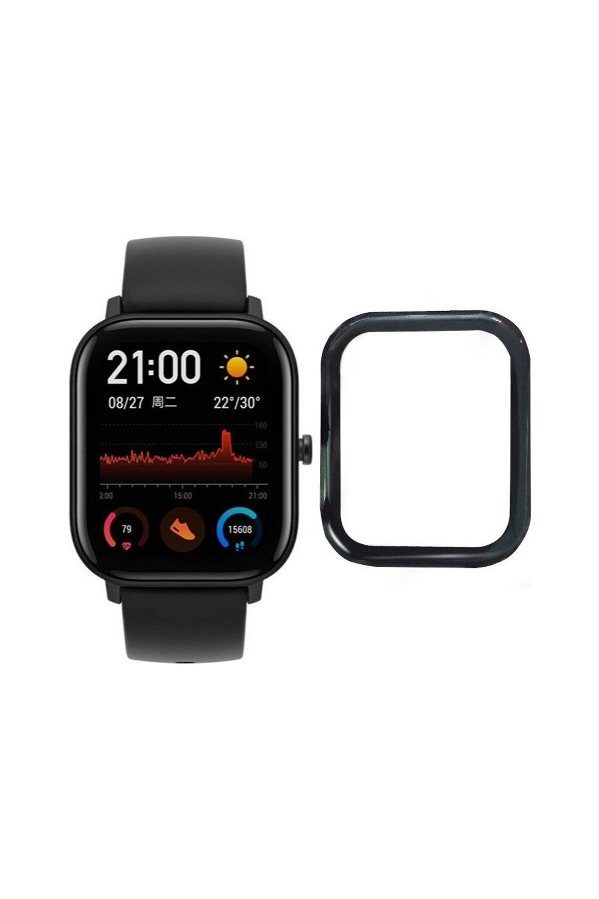 Dmay Amazfit Gts 4 Mini Uyumlu Nano 5d Ekran Koruyucu 2 ADET