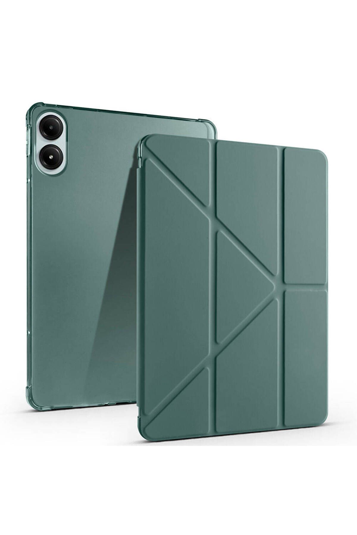 morfide-Xiaomi Compatible Poco Pad Case Tri Folding Case with Stand with Pen Compartment 1