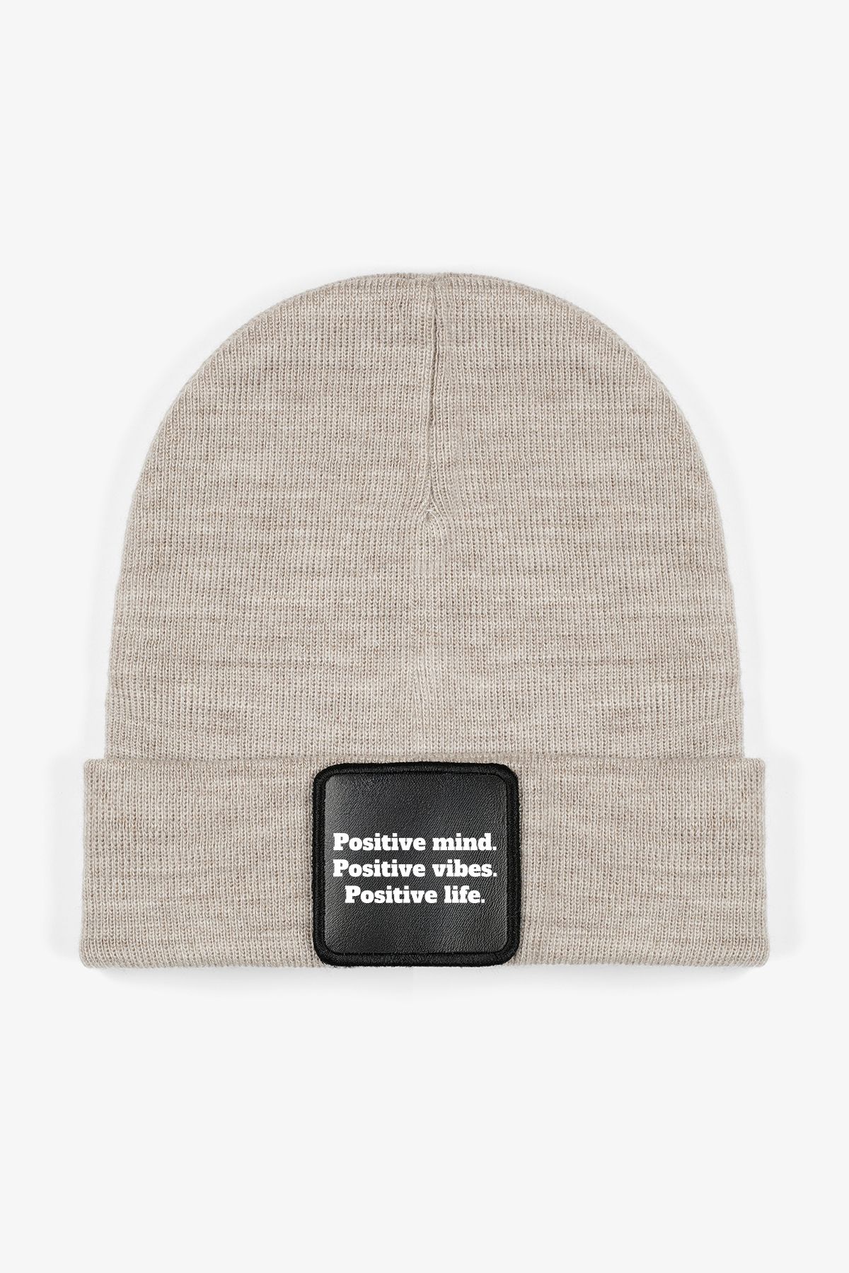 CraftID Positive Değiştirilebilir Patchli Gri %100 Akrilik Unisex Bere