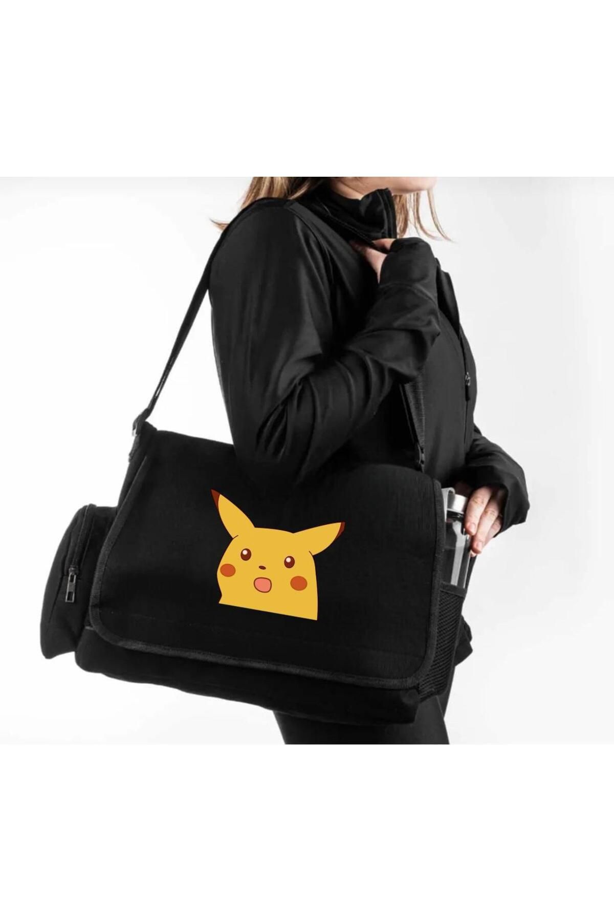 BAREM BUTİK Pikachu Special Design Baskılı Postacı Çantası