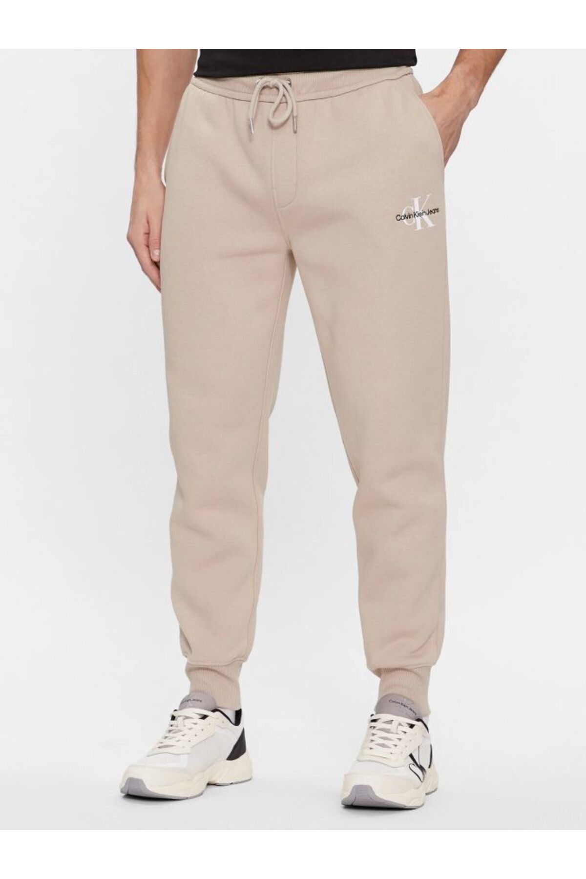 Calvin Klein-Gray Men's Tracksuit - Logo Detailed 1