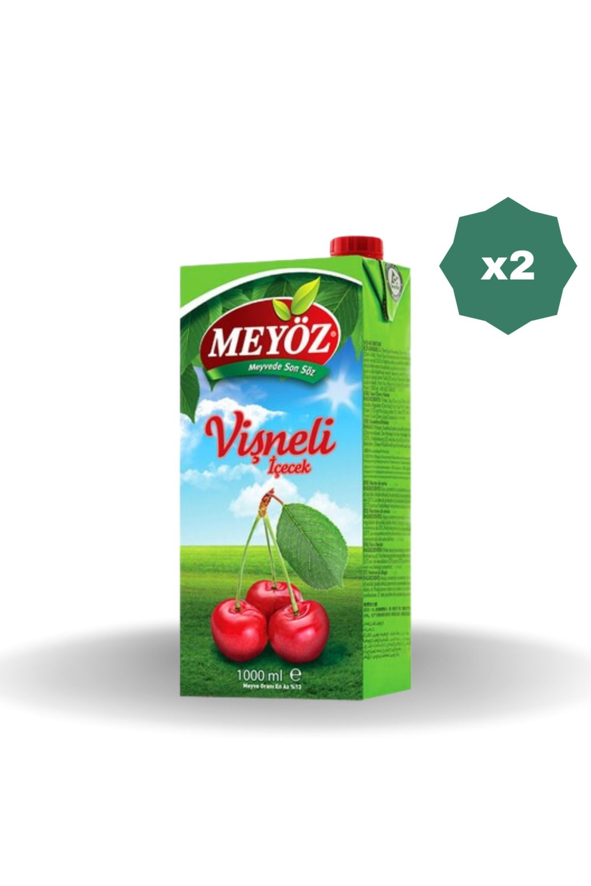 Meyöz MEYÖZ VİŞNE MEYVE NEKTARI 1 LT - (2 ADET)