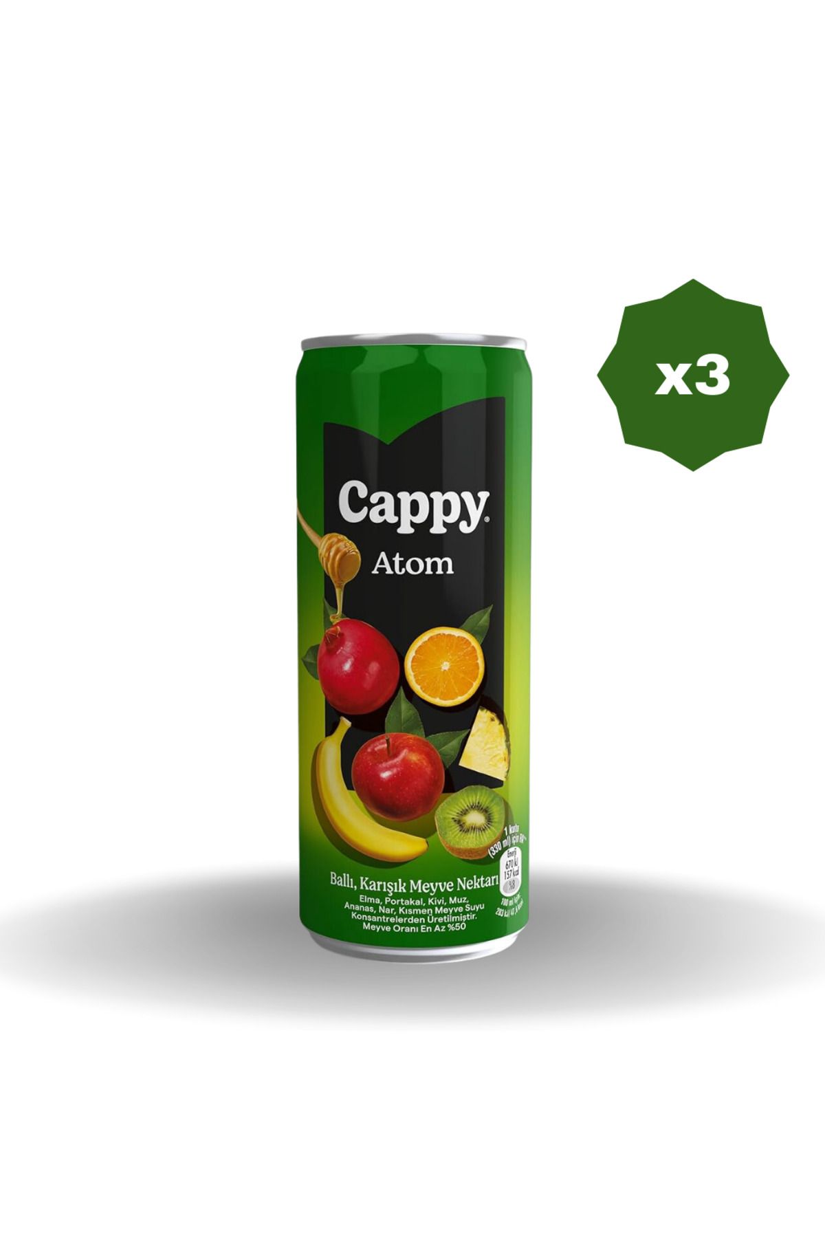 Cappy ATOM NEKTARI KUTU 330 ML - (3 ADET)