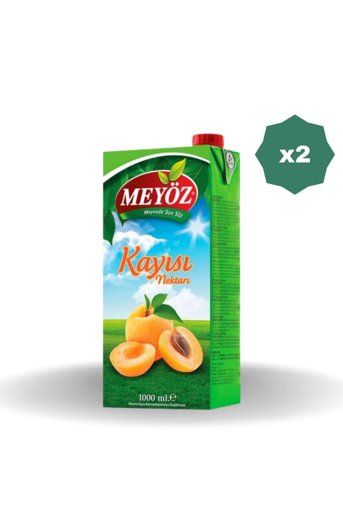 Meyöz MEYÖZ KAYISILI MEYVE NEKTARI 1 LT - (2 ADET)