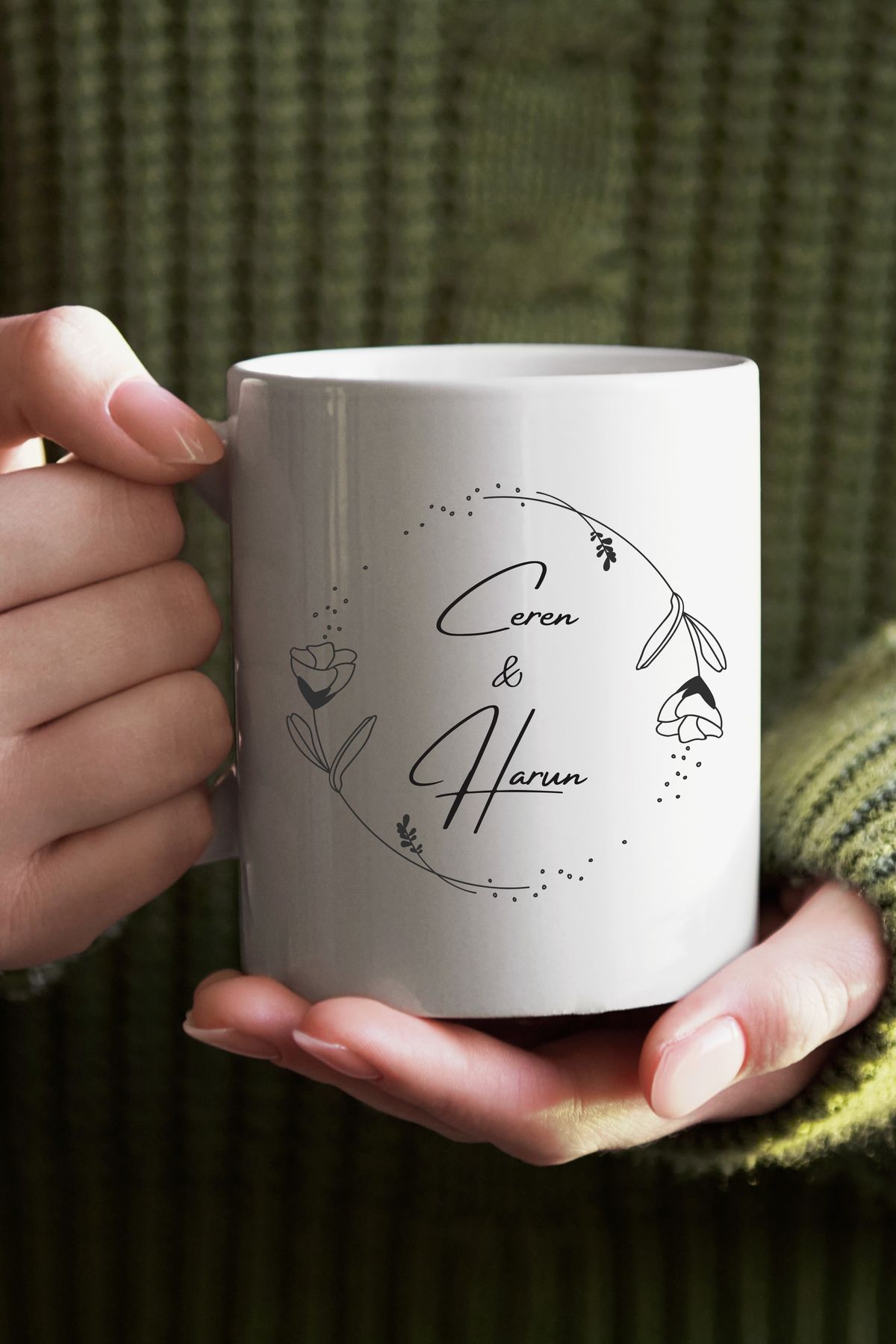 karikatürstore "4 Yıllık Evli" Sevgililer Günü Baskılı Tişört