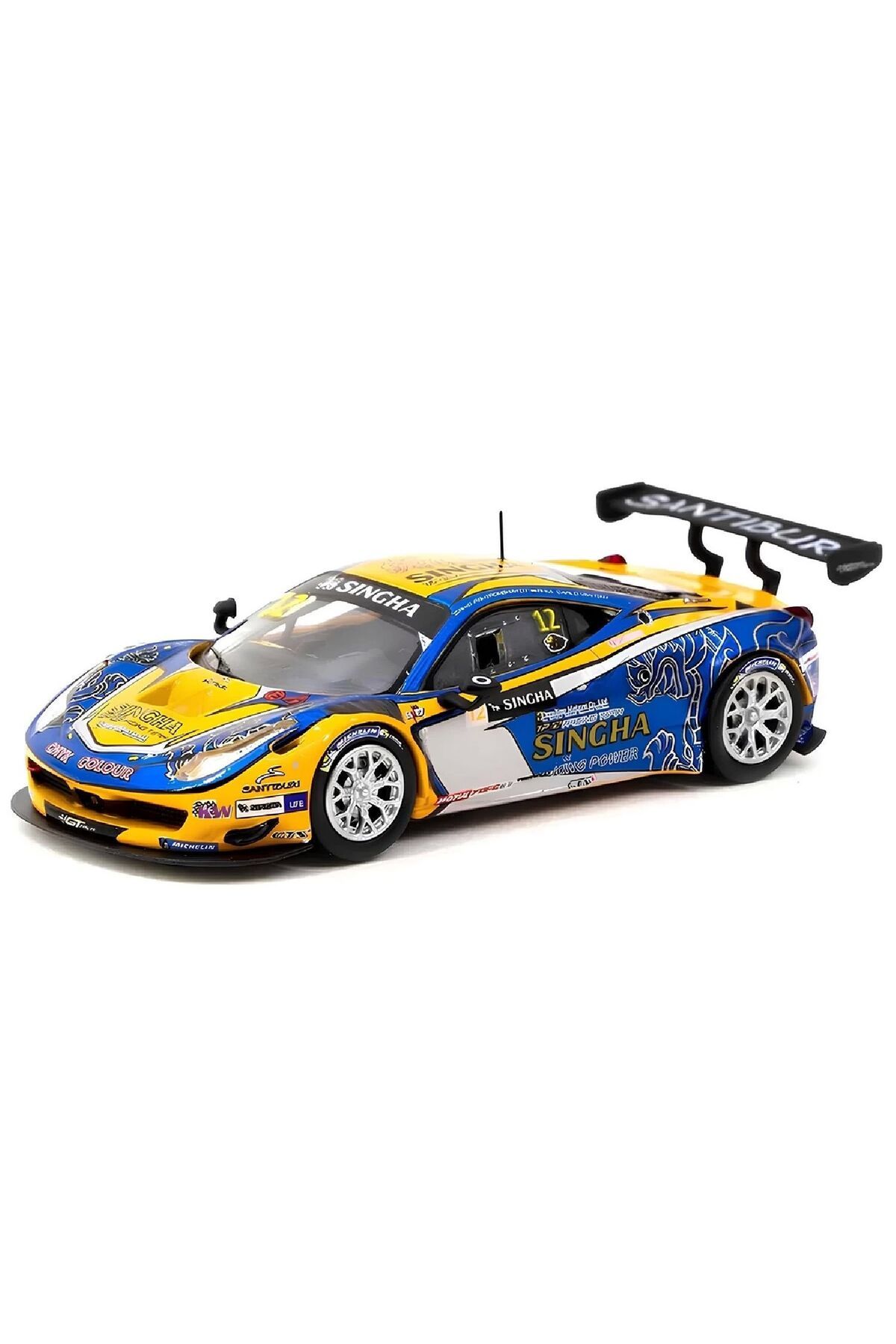 Oyuncakmatik 1:64 Diecast Ferrari 458 Italia GT3 - GT Asia 2016 - Ferra Tarmac Model Araba