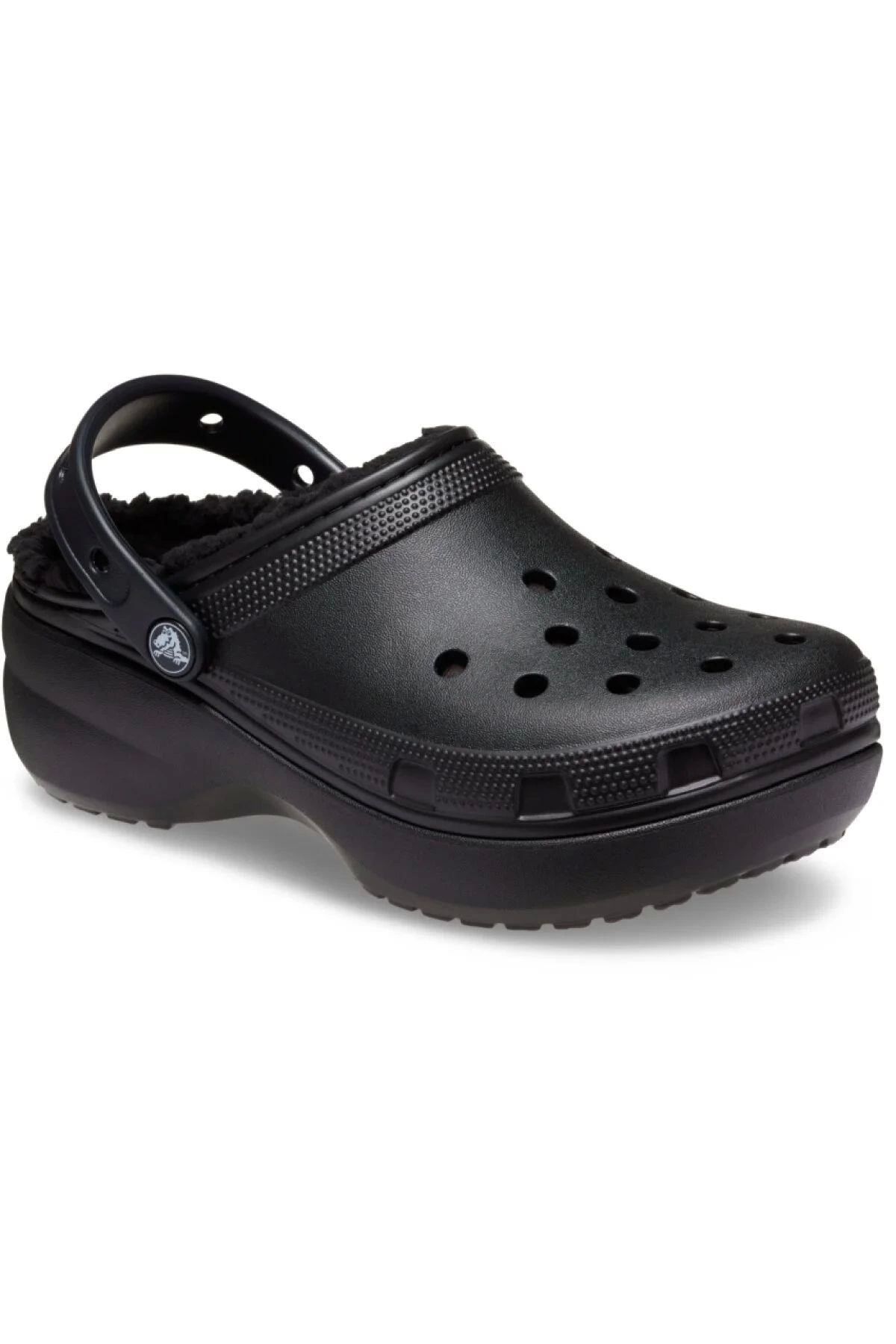 Croc 207938-001 CLASSIC PLATFORM LINED CLOG SPOR TERLİK SANDALET