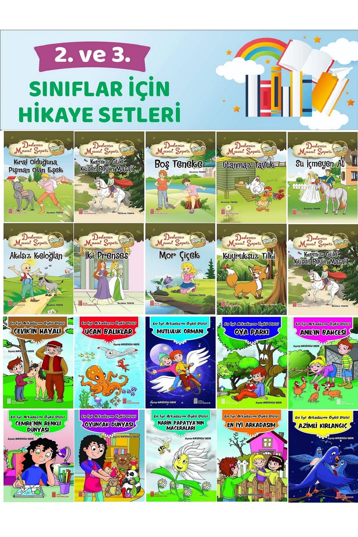 Ata Yayıncılık 2.ve 3.Sınıflar İçin Hikaye Setleri 3 (20 Kitap)