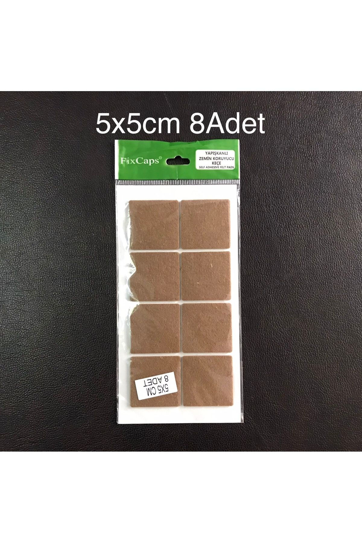 BGA Fixcaps yapışkanlı zemin koruyucu keçe 5x5cm 8 adet