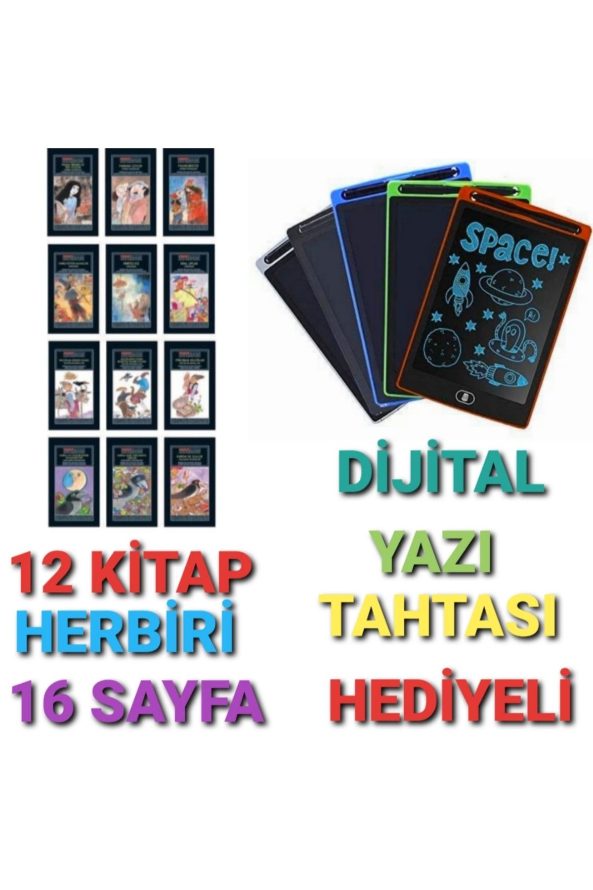 Yuka Kids 1.sınıf Okumayı Sevdiren 12 Li̇ Hikaye Seti + Di̇ji̇tal Yazi Tahtasi