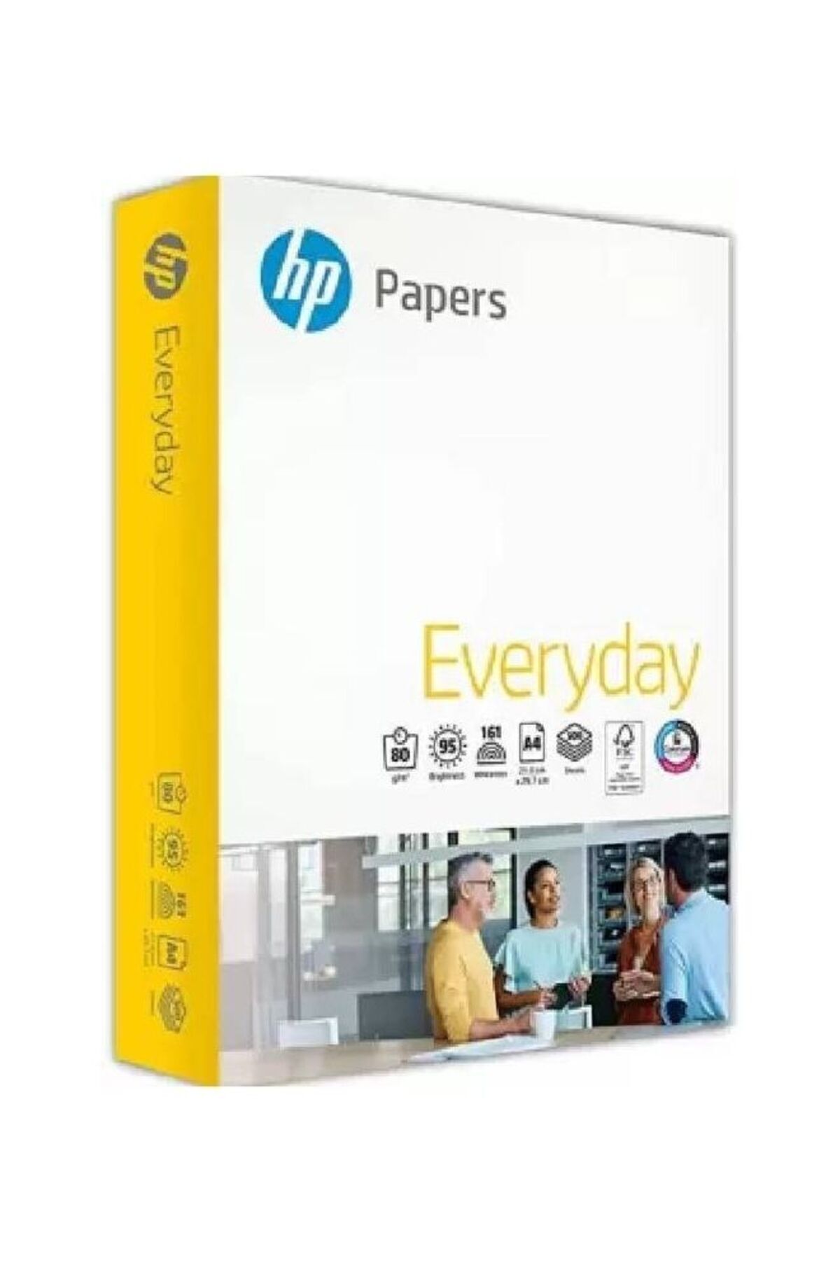HP-ورق طباعة A4 Everyday High - 5 عبوات 80 جرامًا لكل متر مربع - 2500 ورقة 3