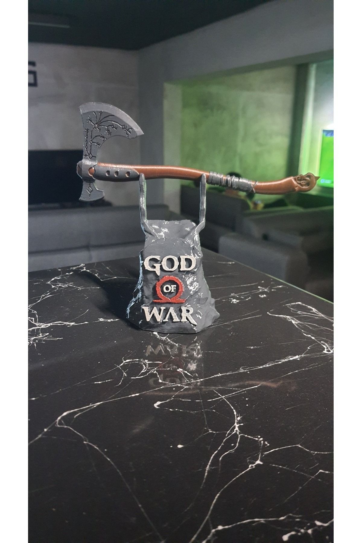 WONE God Of War Ps4 Kol Tutucu Stand Kratos Balta Kontrol Ünitesi Standı Joystick-telefon Tutucu Dekor