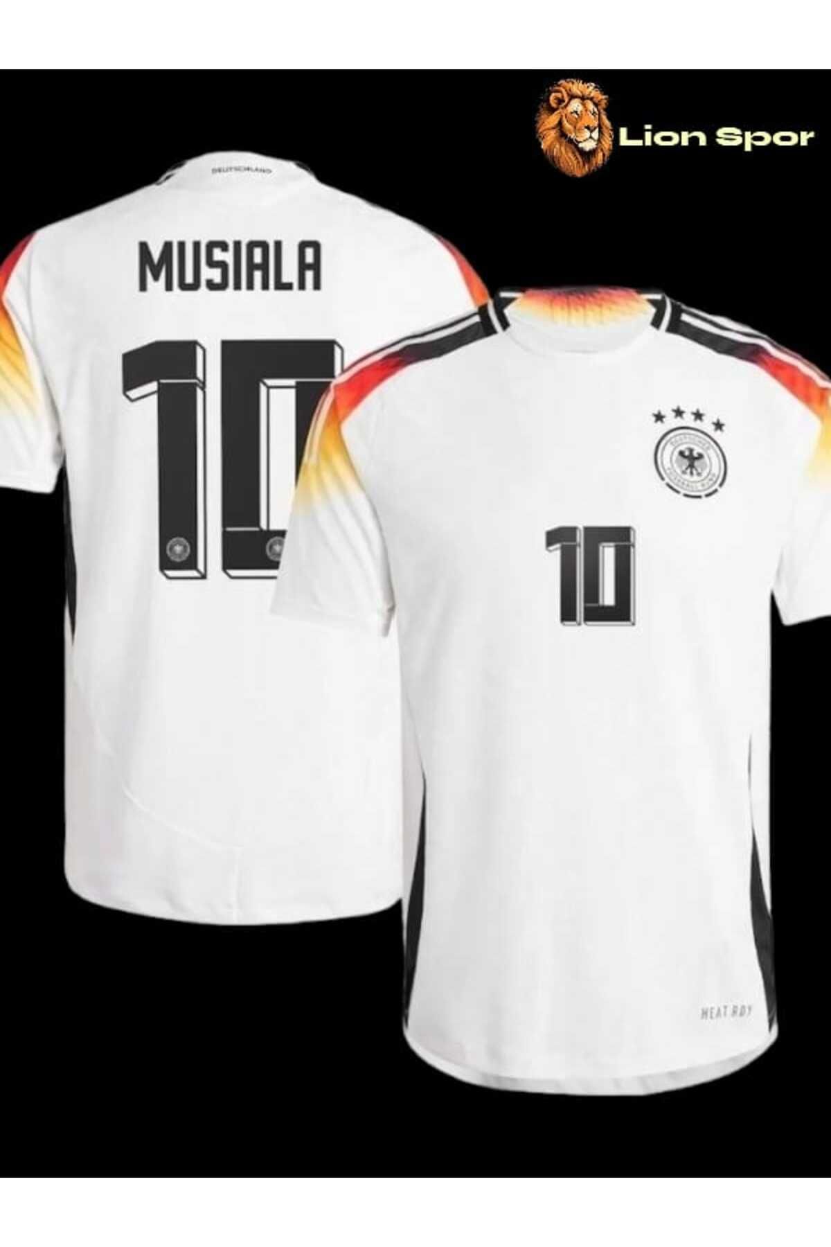 Lion Spor Almanya Euro 2024 Jamal Musiala 10 Hava Alabilen Polyester Kumaş Halısaha Forması