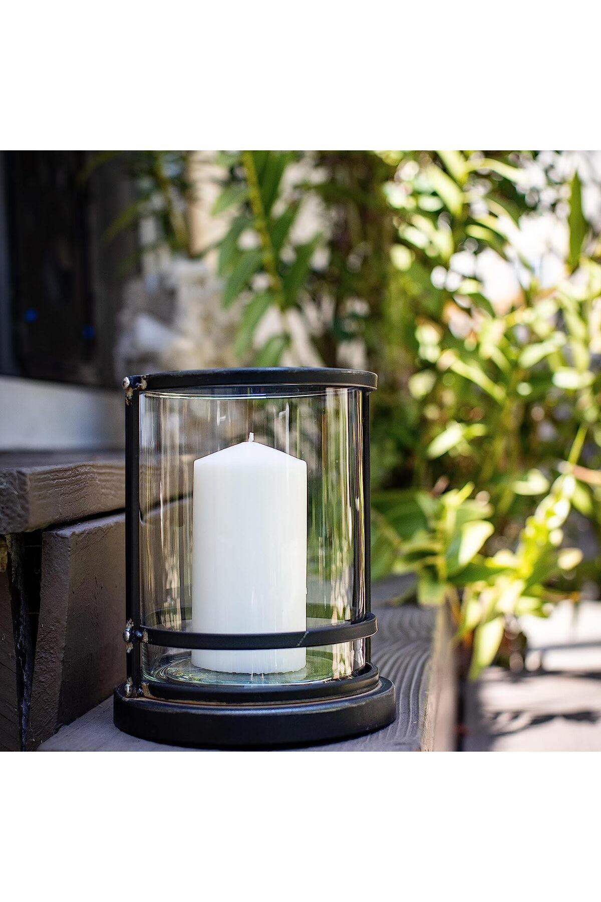 Home Zone-Set of 3 Long Burning Unscented Pillar Candles 3x8 inch White 2