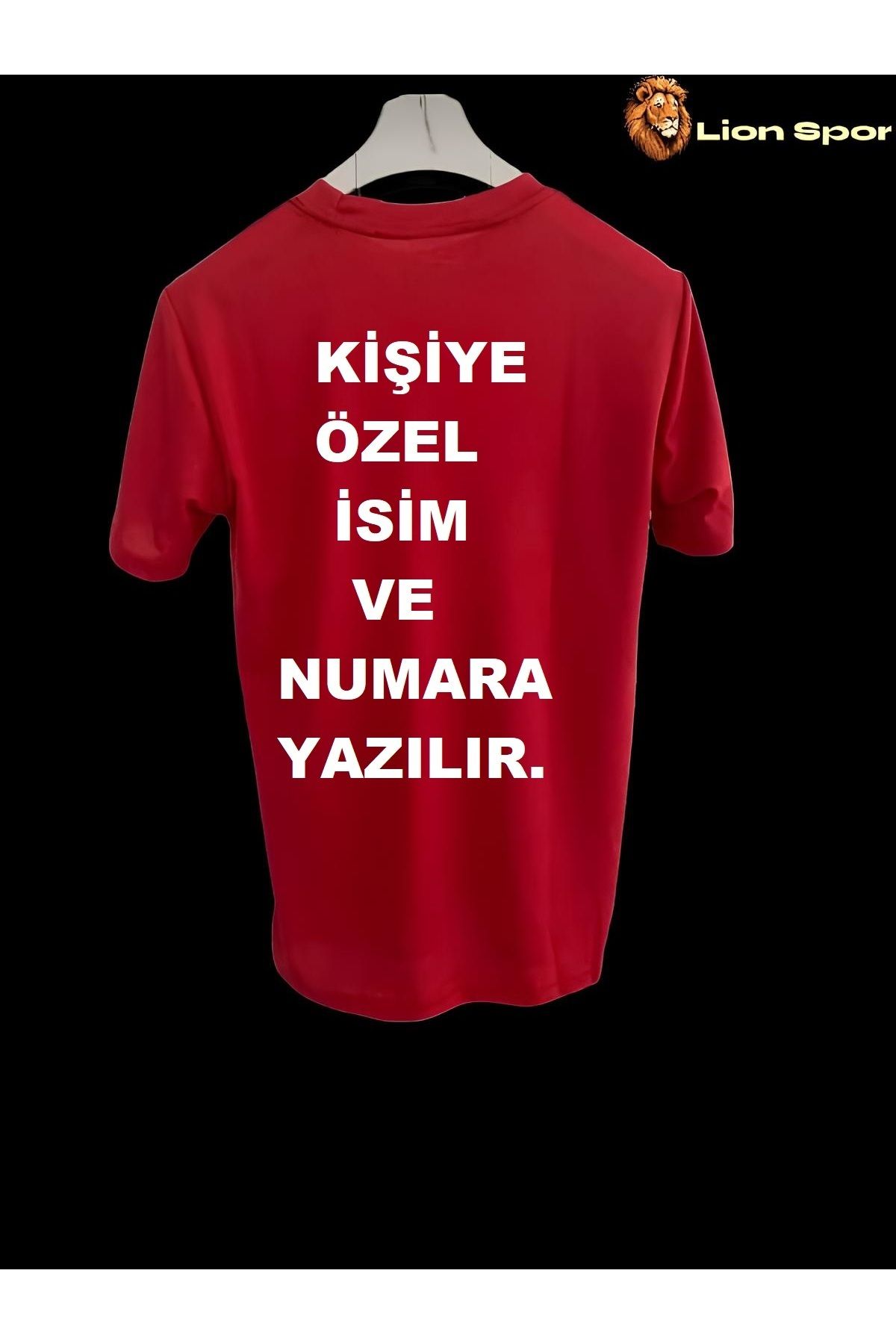 Lion Spor Kişiye Özel Isimli Türkiye Milli Hava Alabilen Polyester Kumaş Halısaha Forması