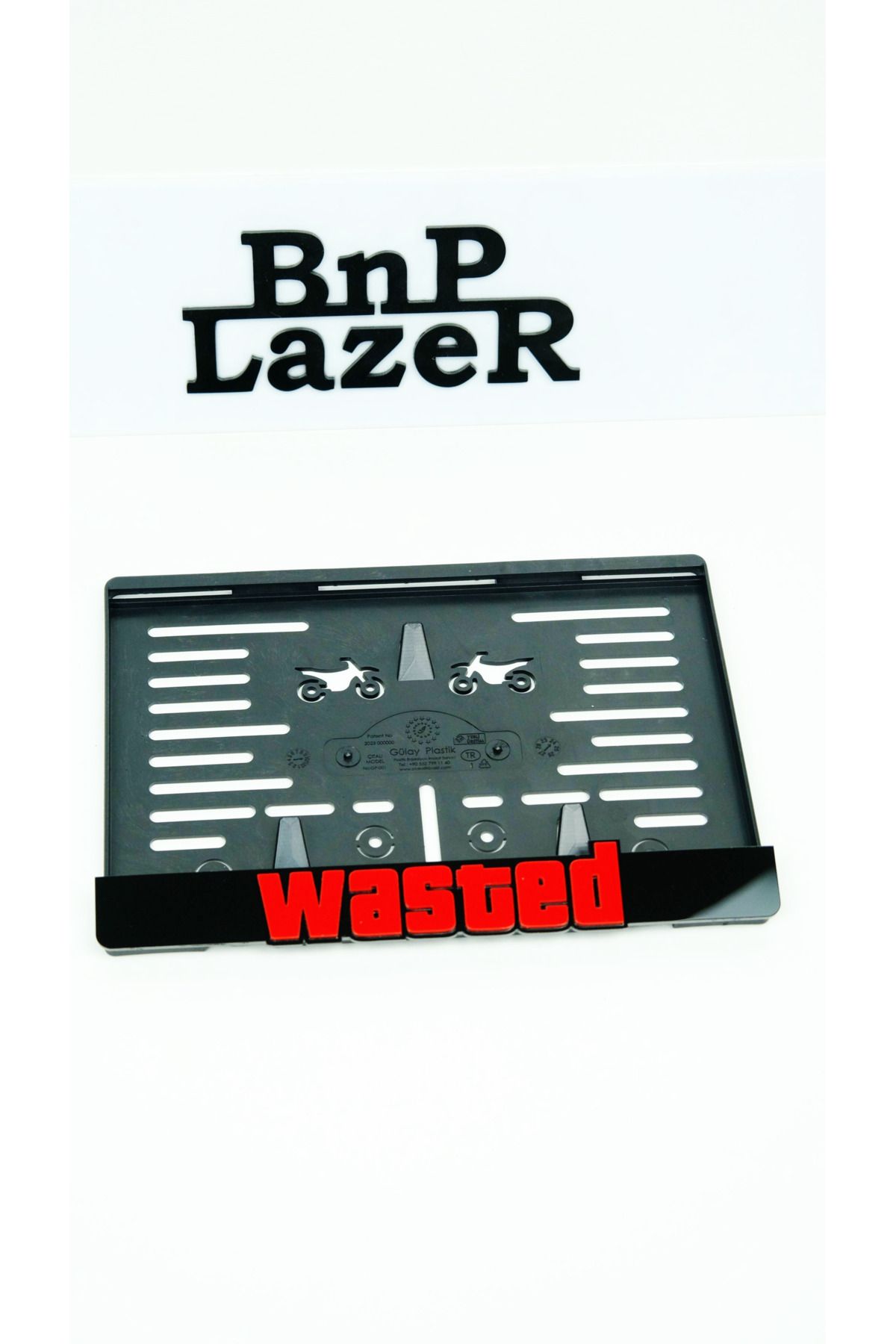 BnP LAZER Wasted Pleksi Motor Plakalık