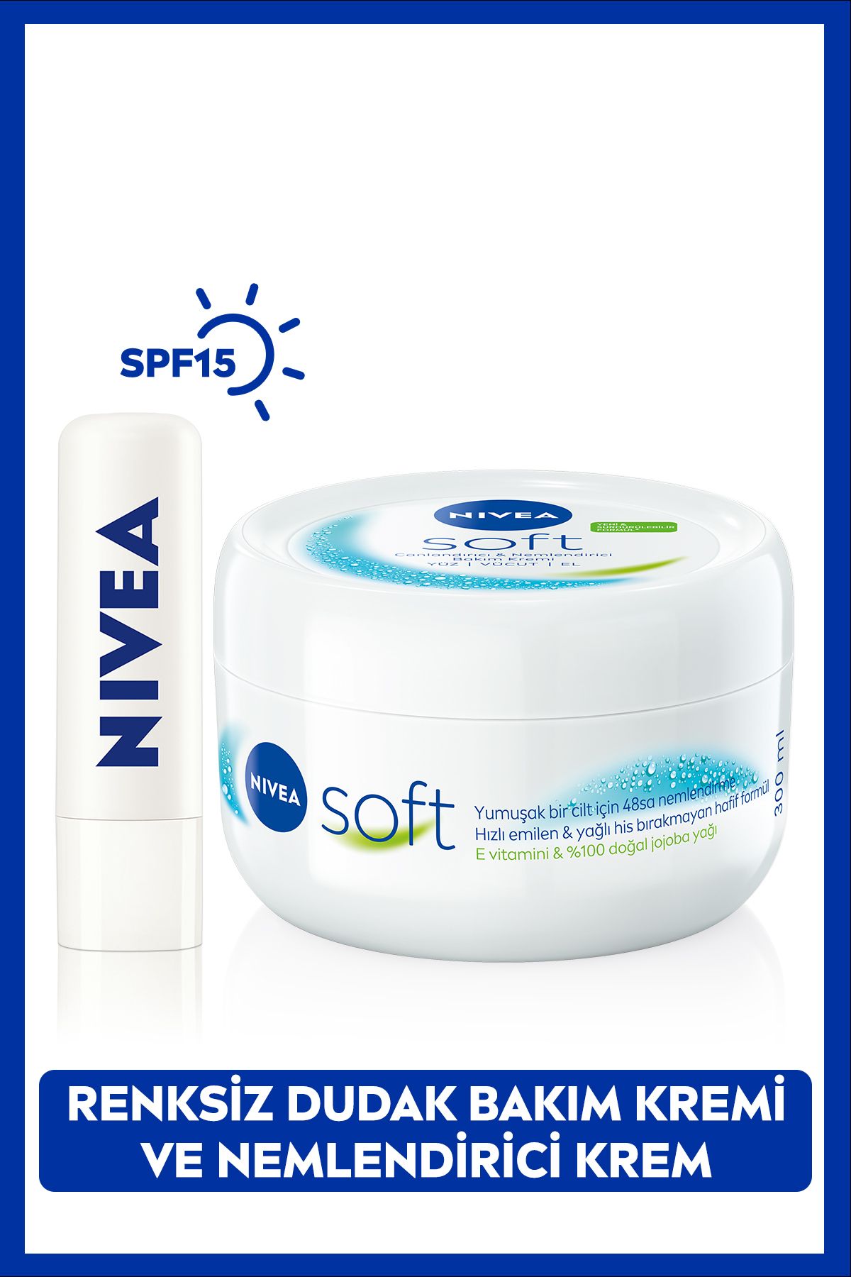 NIVEA Soft Nemlendirici Besleyici Bakım Kremi 300ml SAKLI G