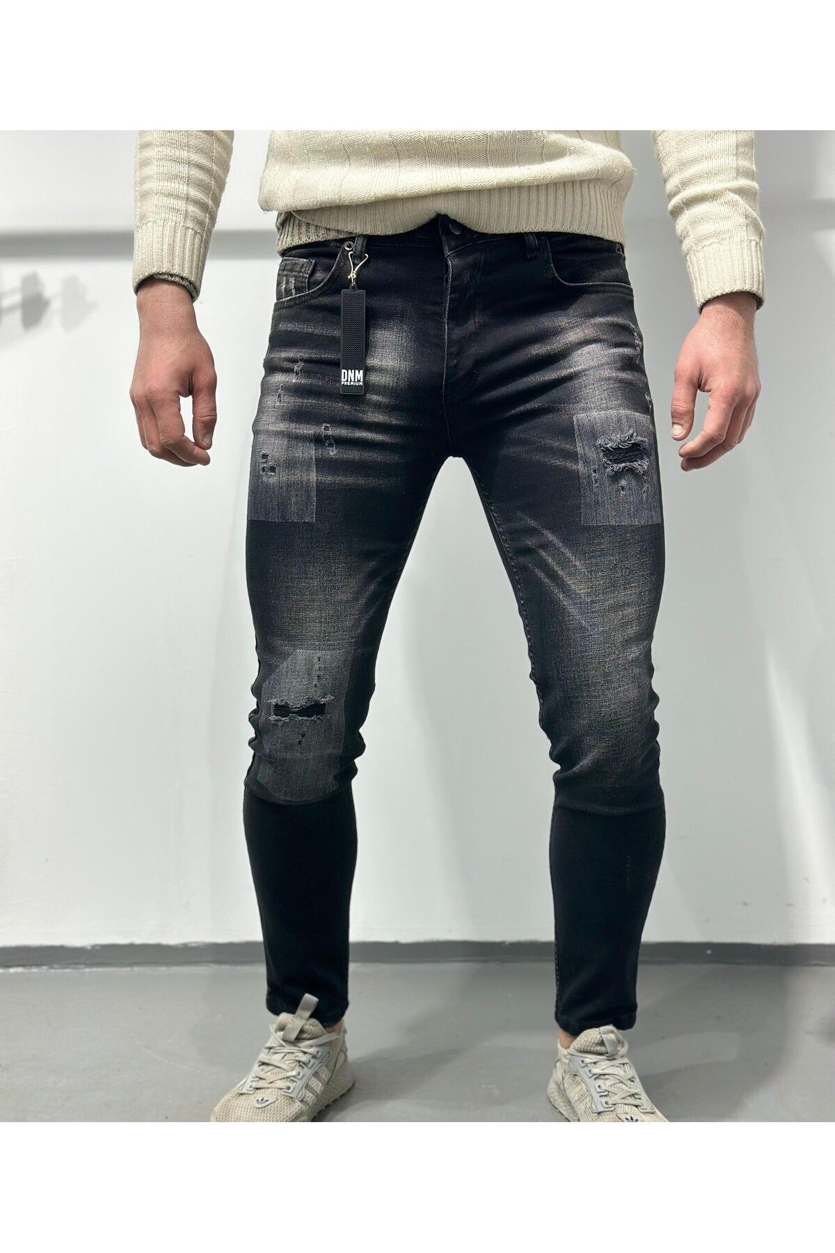 ROWIR JEANS Erkek Yıpratmalı Skinny Fit Jeans